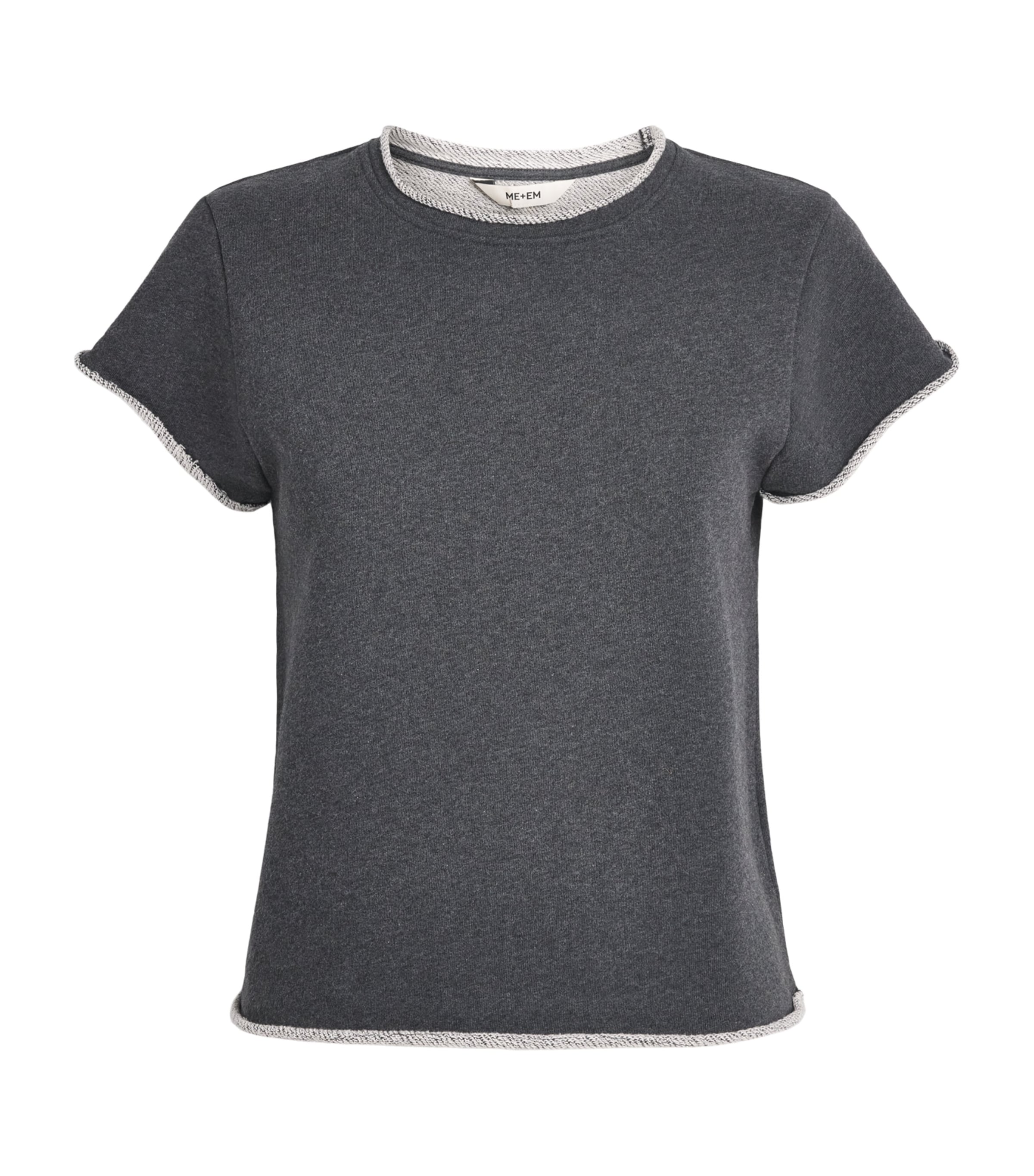 Me+em Organic Cotton Baby Tee In Grey