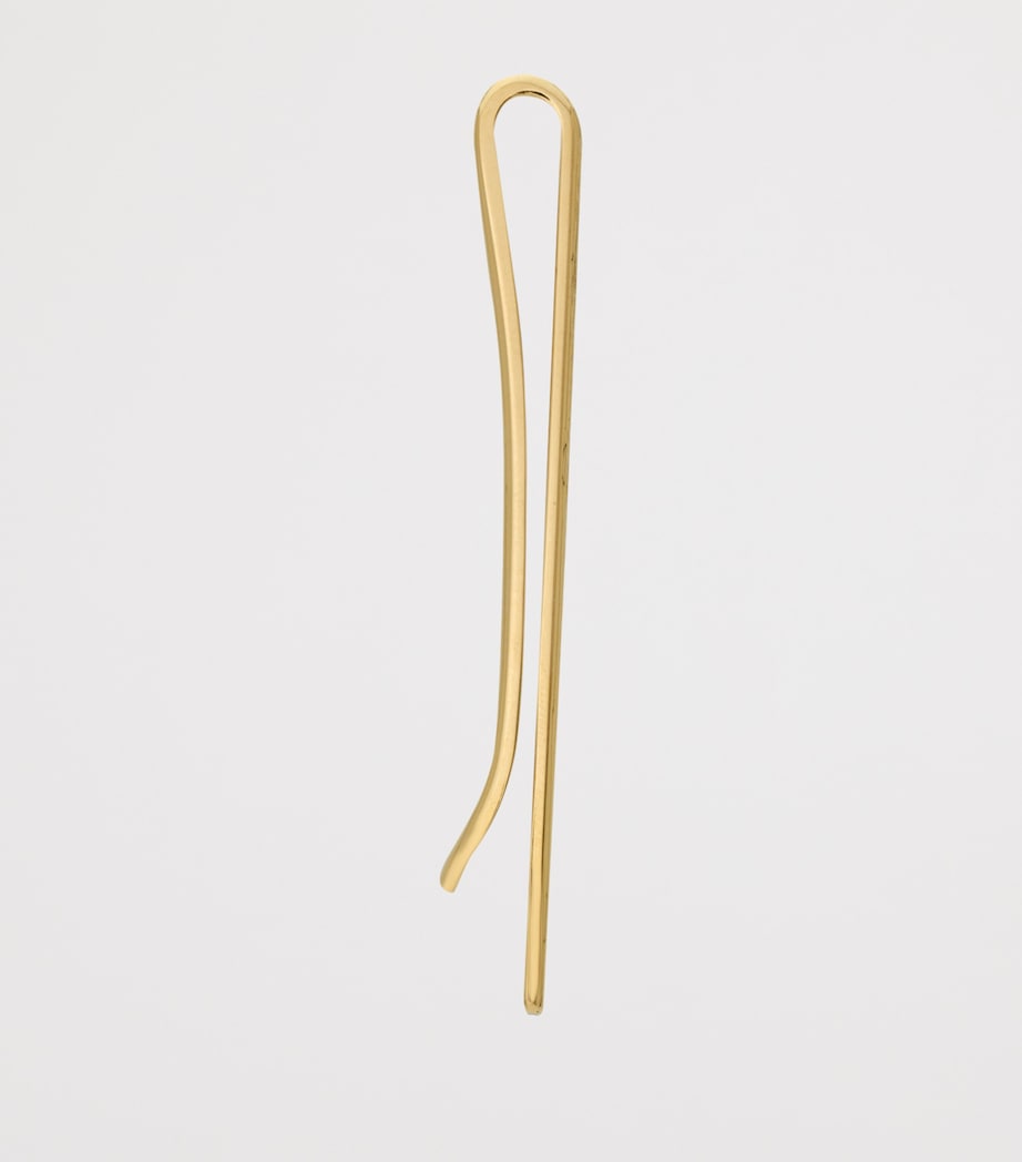 Saint Laurent Striated Tie Clip Image 3