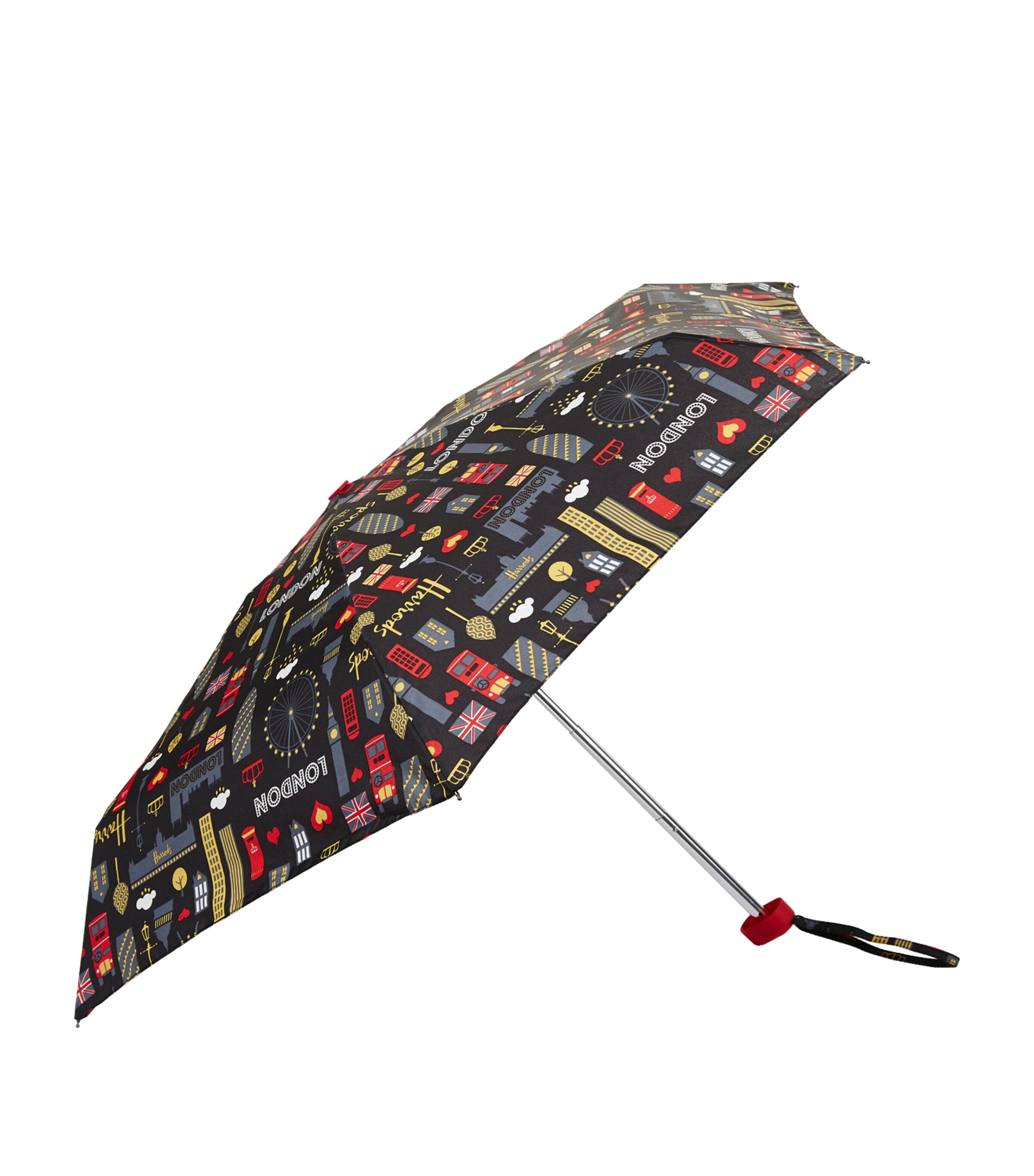 Harrods Glitter London Umbrella Image 1