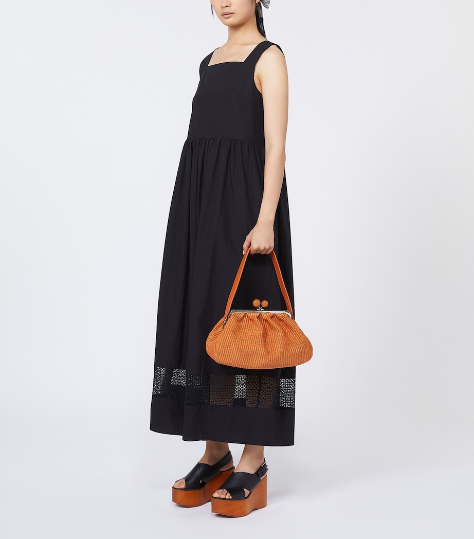Weekend Max Mara Woven Pasticcino Clutch Bag Salmon Image 2
