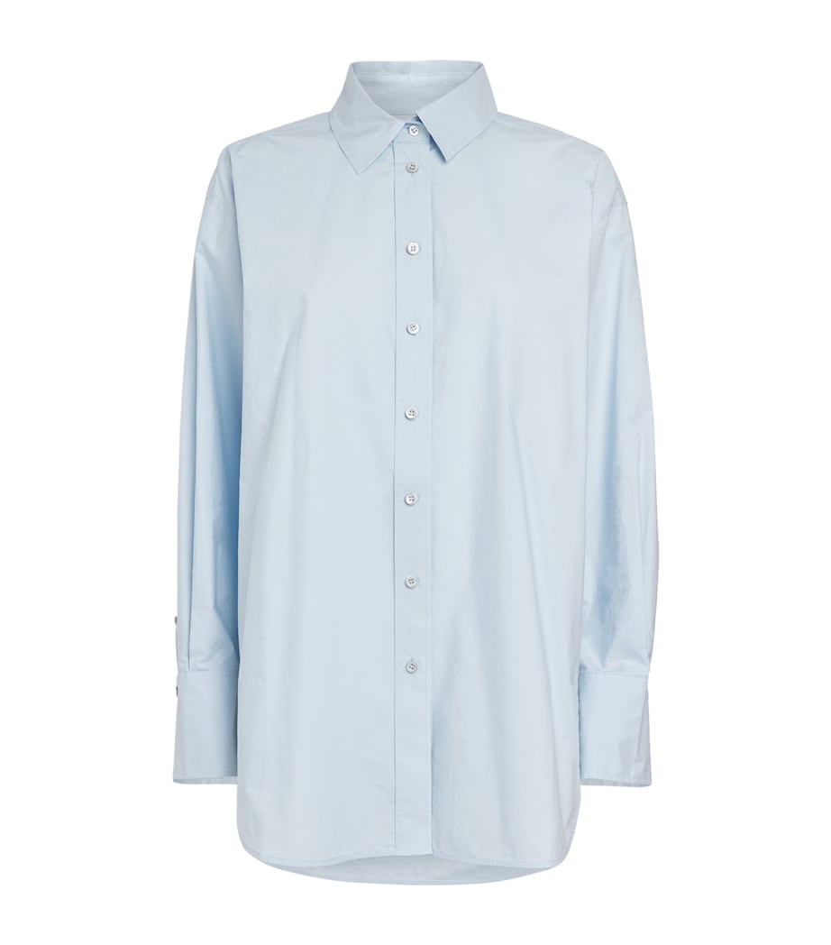 FRAME Womens The Exaggerated Oversized Shirt Light Chambray Image 1