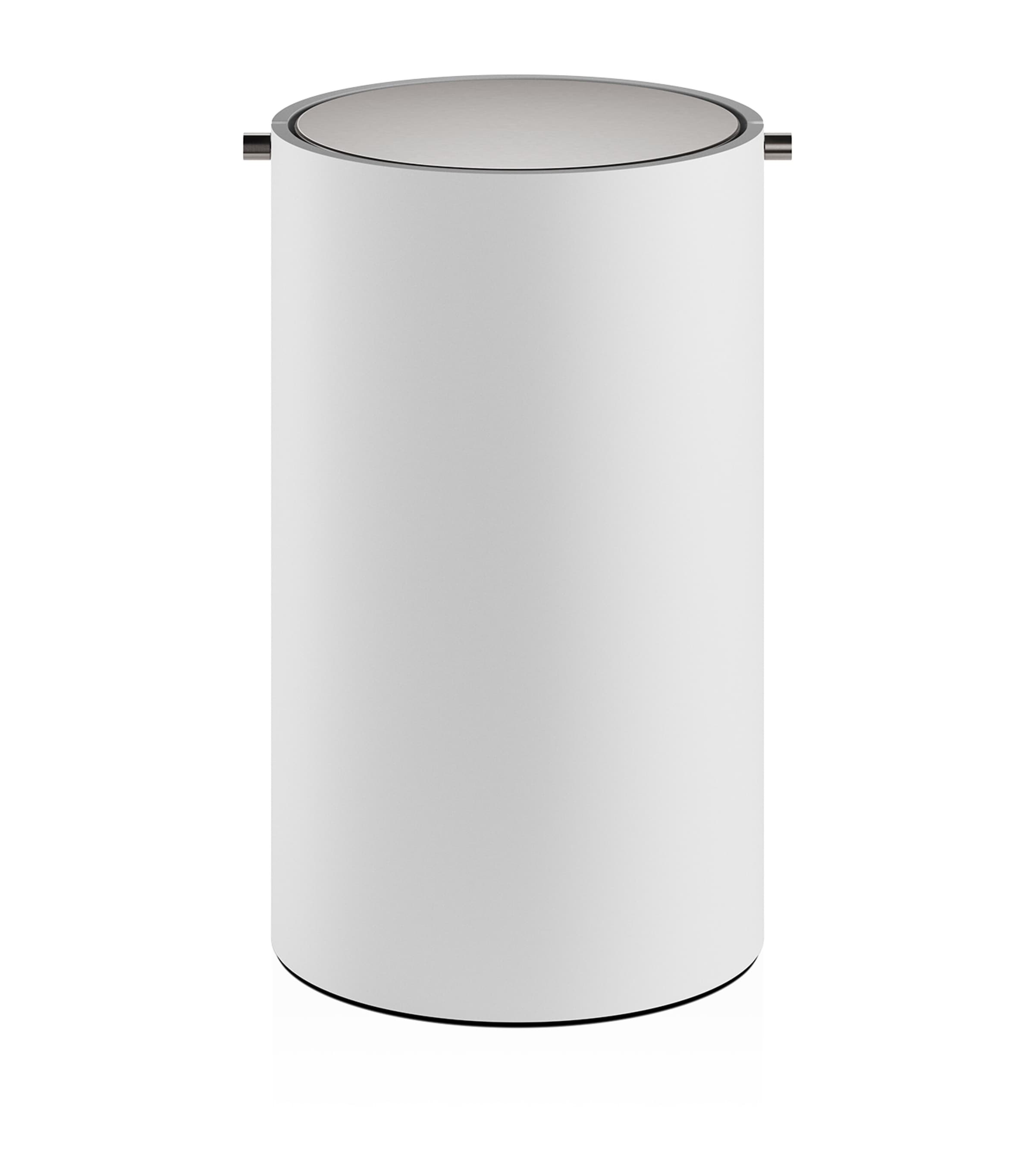 Decor Walther Stone Collection Bathroom Bin In White