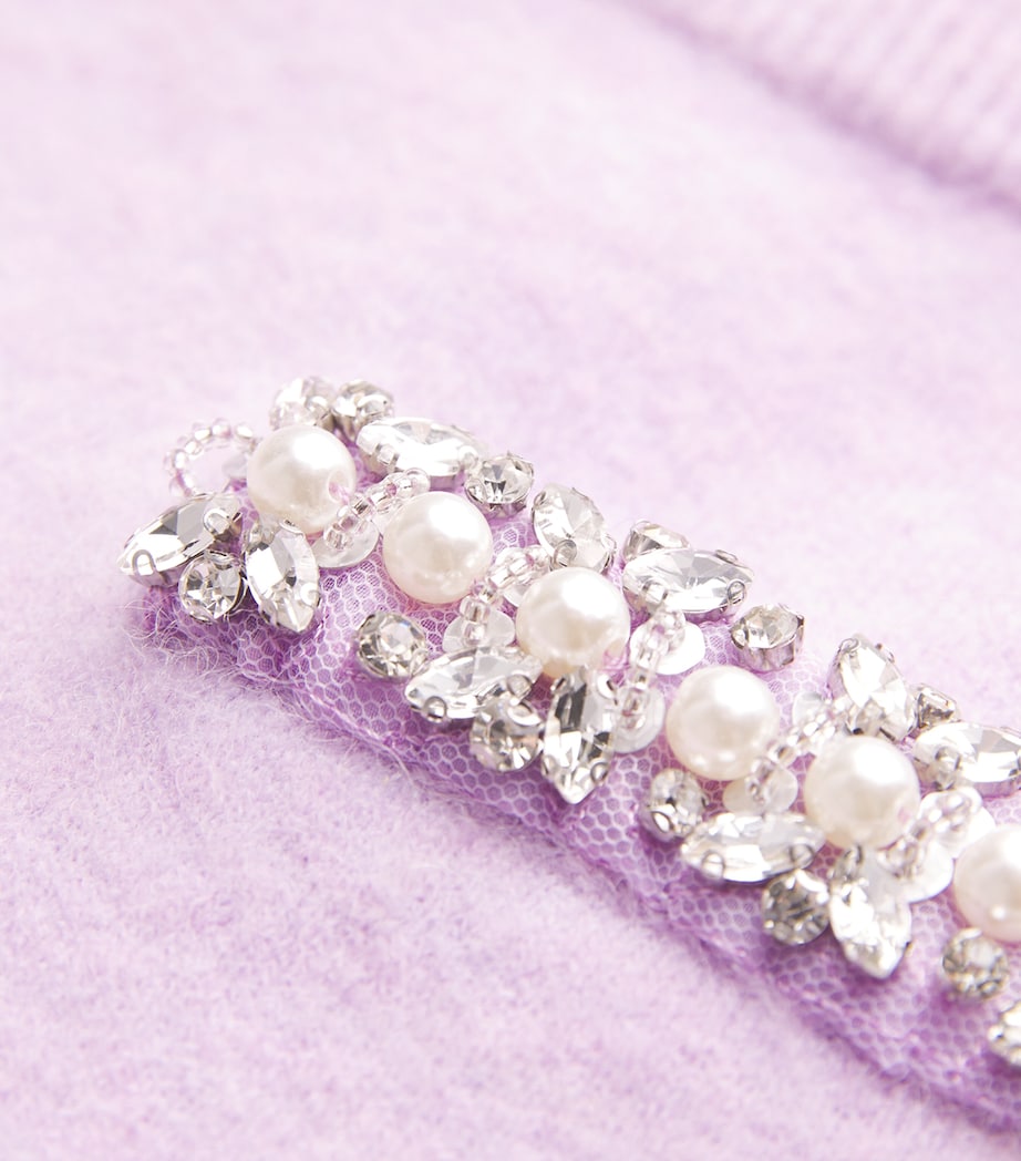 Crystal-Embellished Mini Skirt LILAC Image 5