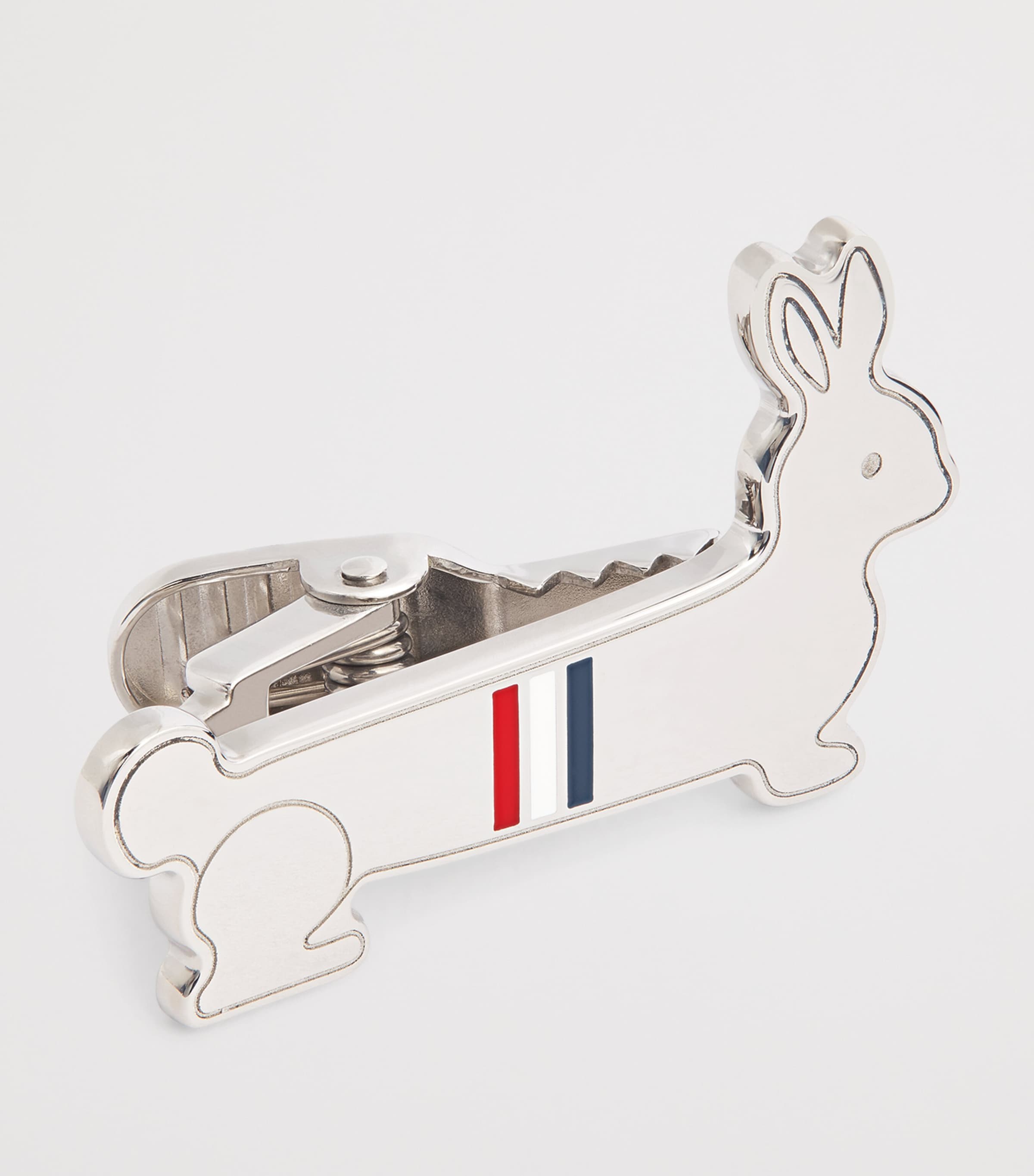 Thom Browne Sterling Silver Rabbit Tie Bar Silver Image 5