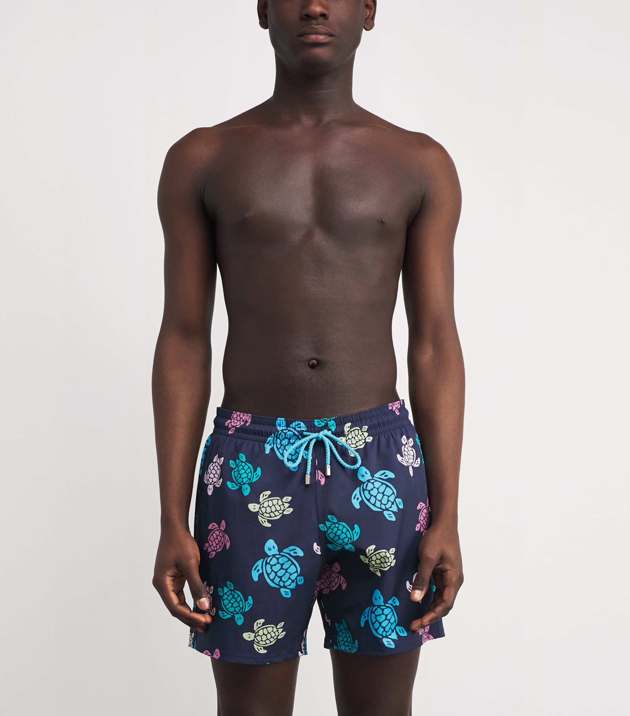 Turtle Print Moorise Swim Shorts 390-BLEU MARINE Image 3