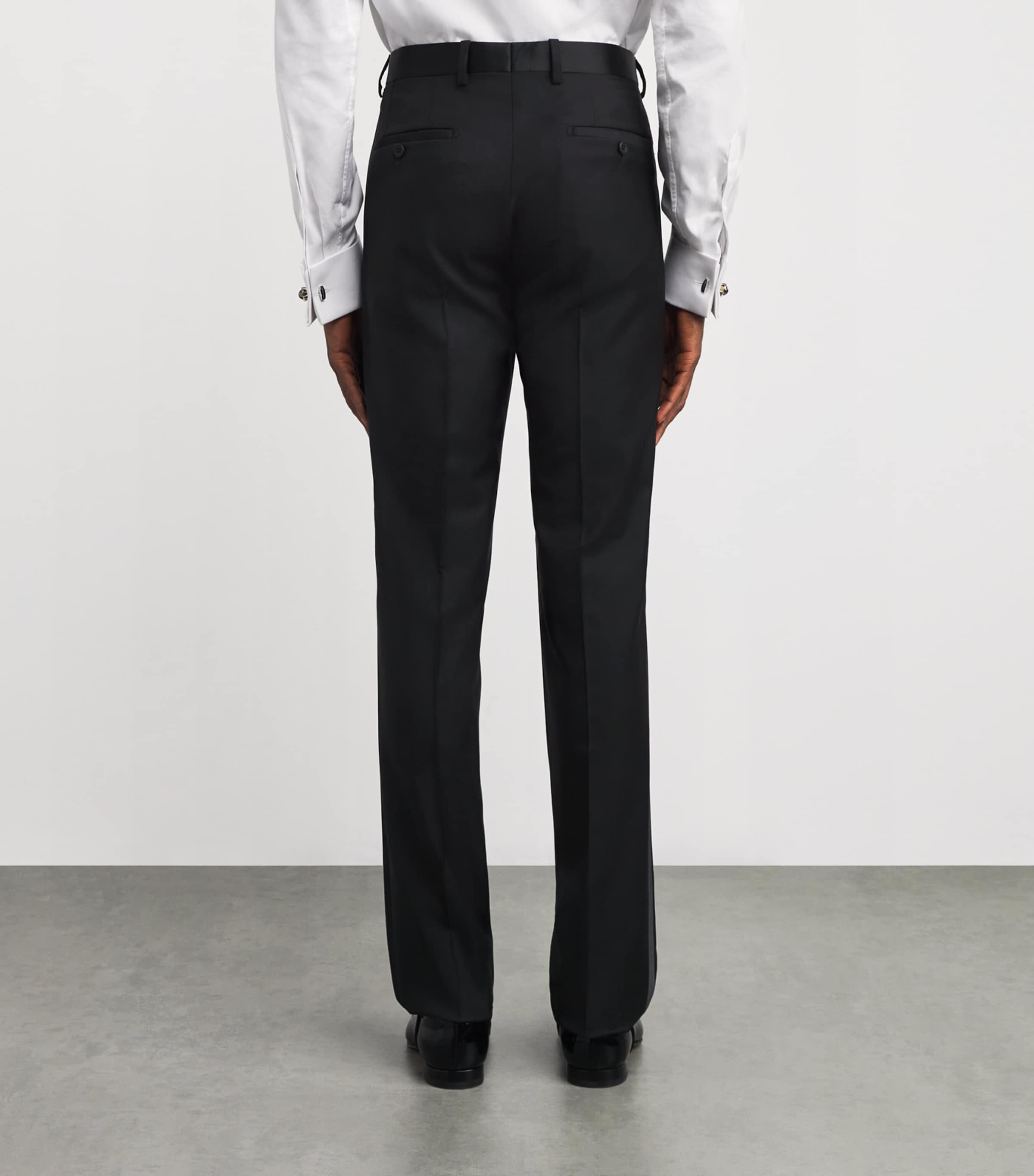 Virgin Wool Tailored Trousers 999 Image 4