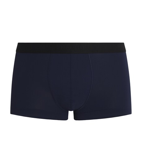 Hanro Navy Micro Touch Trunks | Harrods UK
