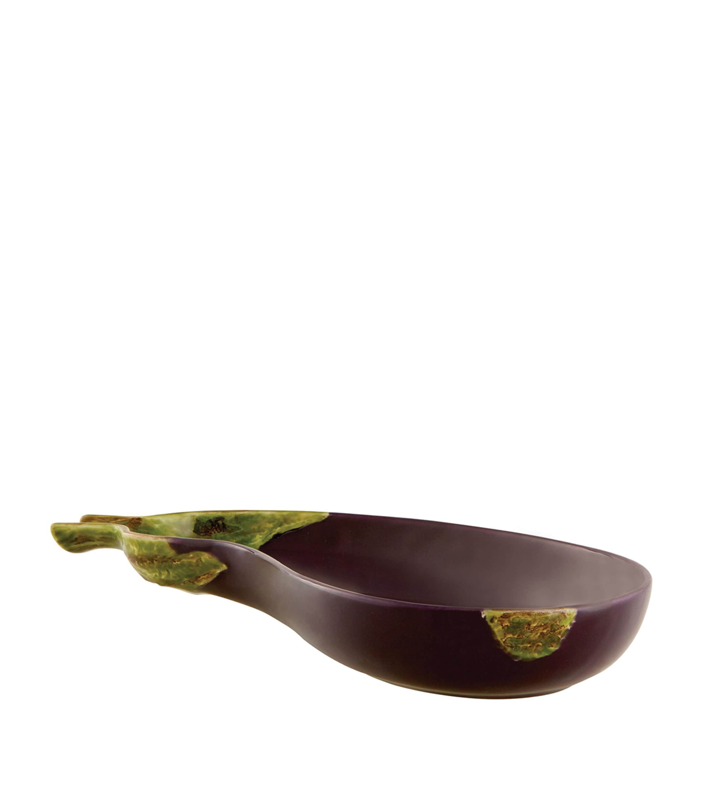 Bordallo Pinheiro Aubergine Platter In Brown