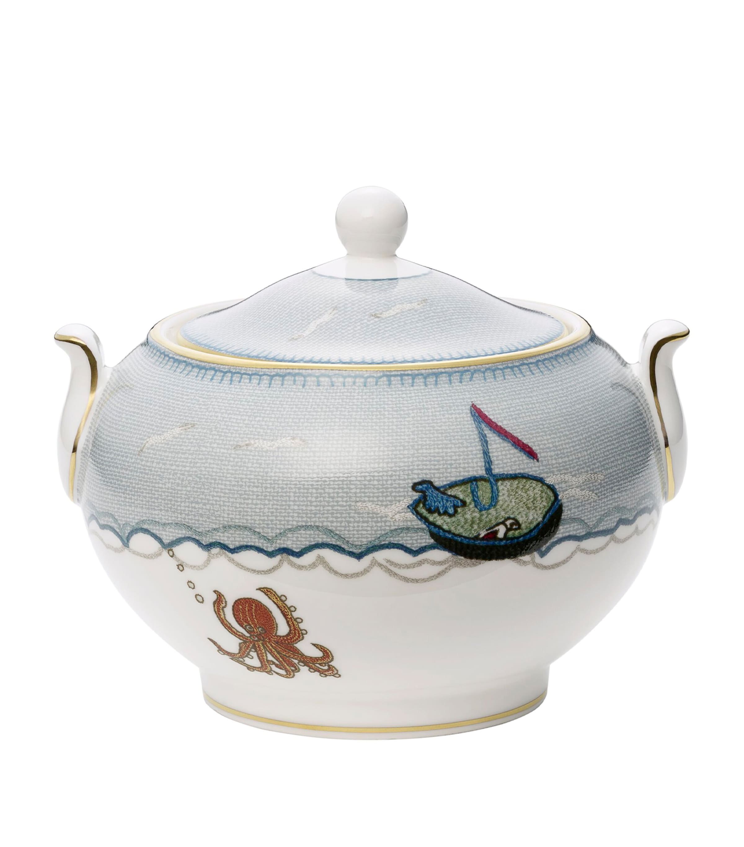 x Kit Kemp Sailor’s Farewell Sugar Bowl BLUE Image 1