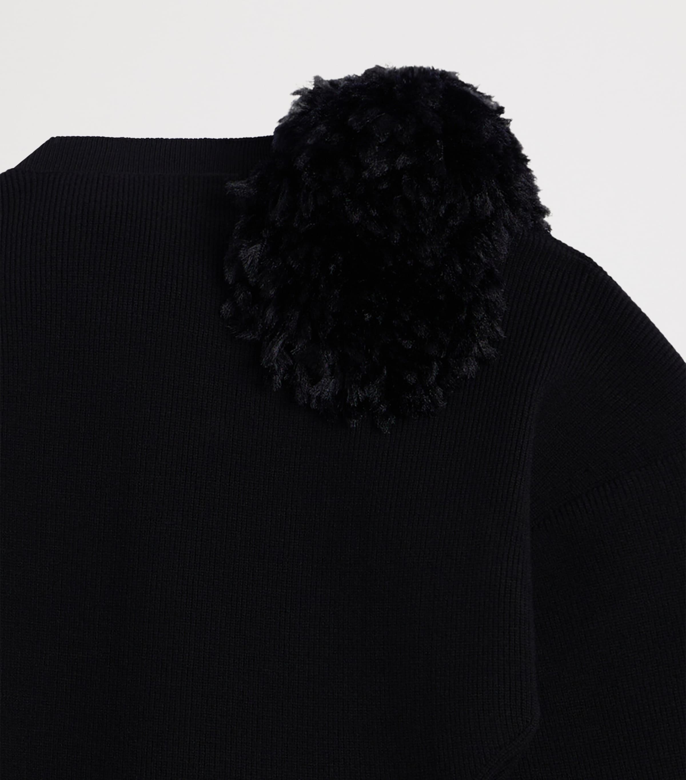 Givenchy Womens Wool Asymmetric Sweater Image 6