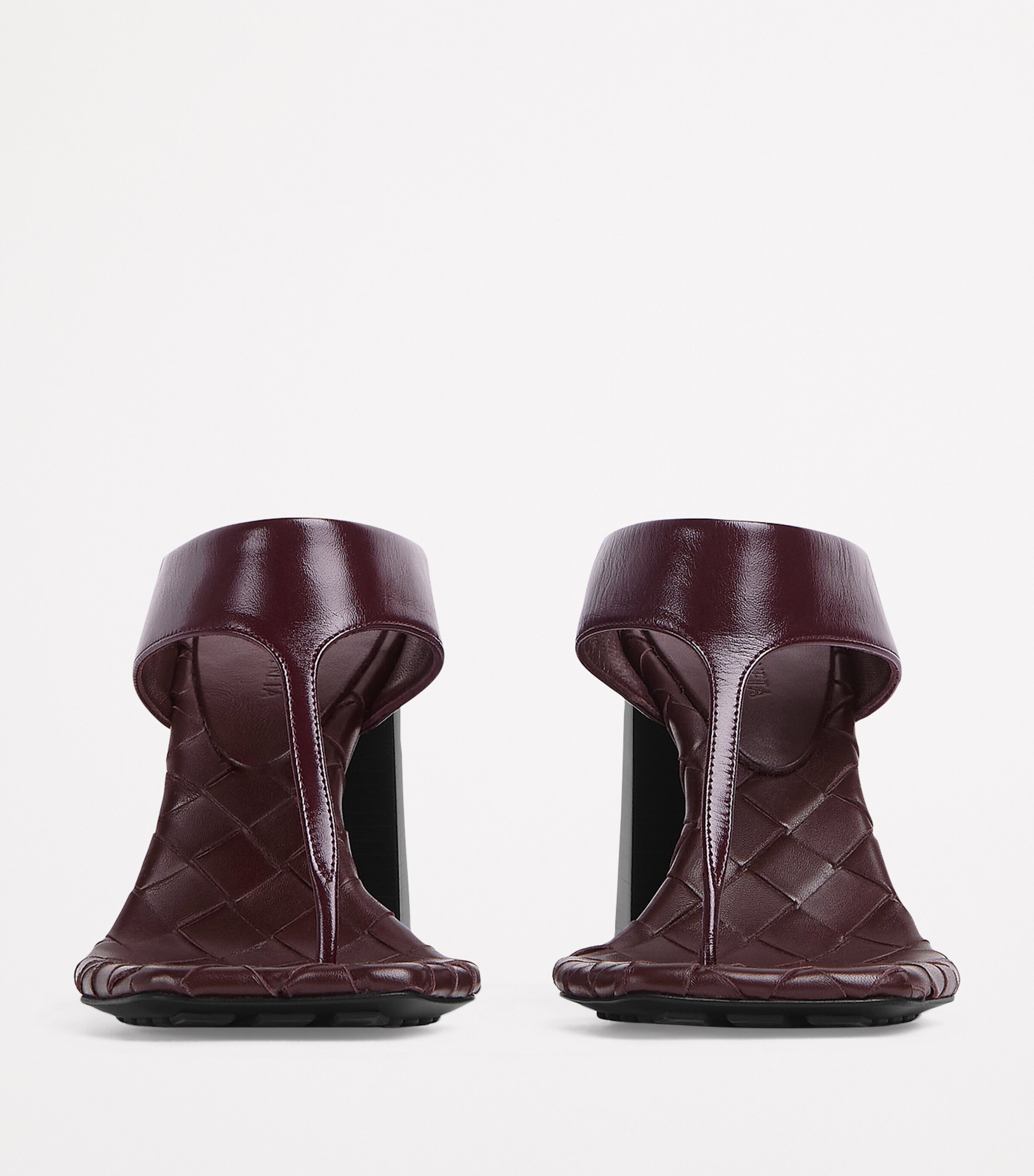 Bottega Veneta Leather Intrecciato Marella Sandals Image 3