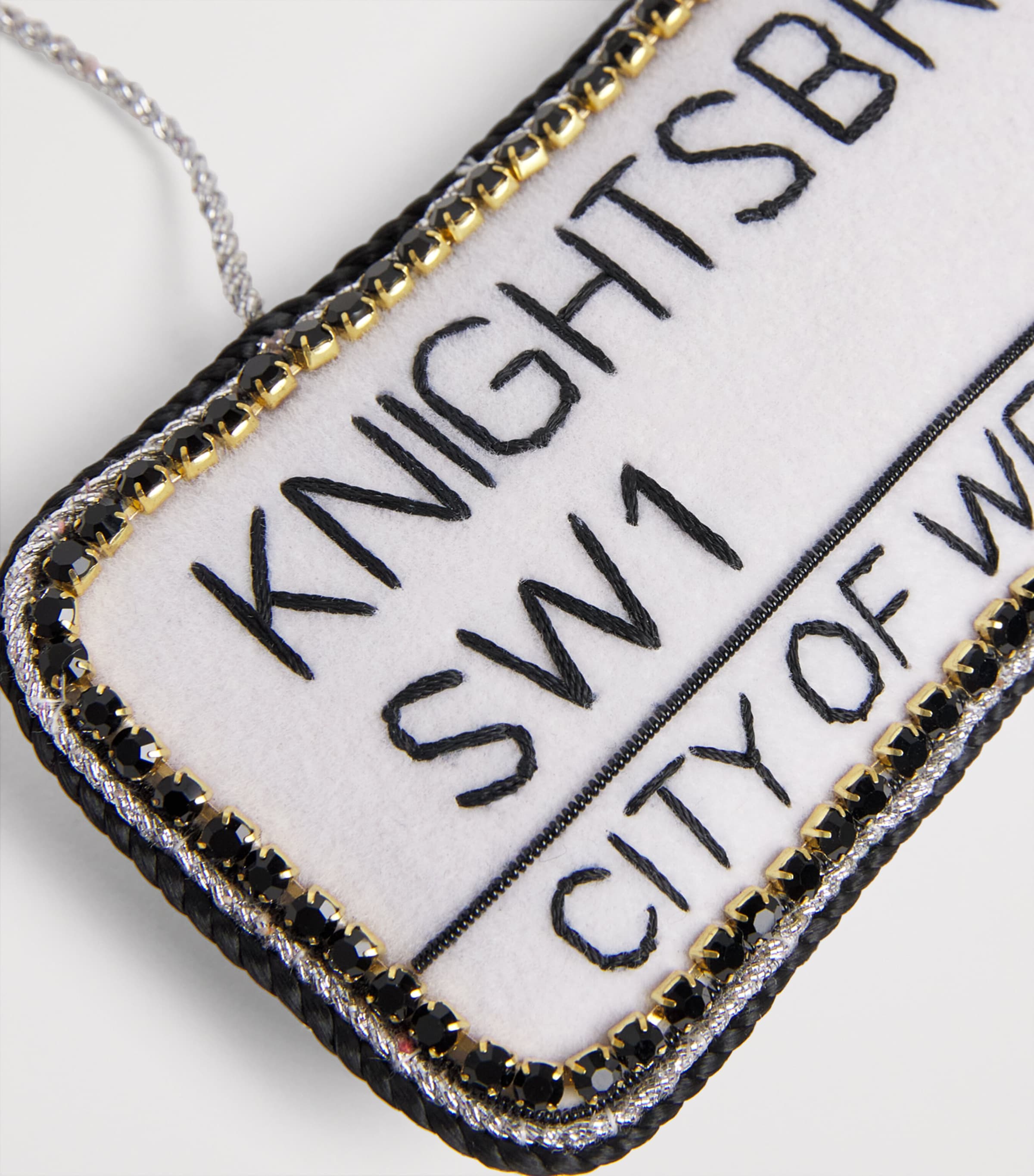 Tinker Tailor Embroidered Knightsbridge Tree Decoration Image 3