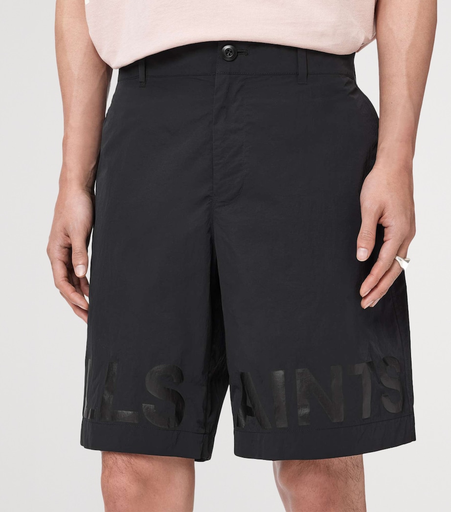 AllSaints Mens Logo Nexus Shorts Black Image 5