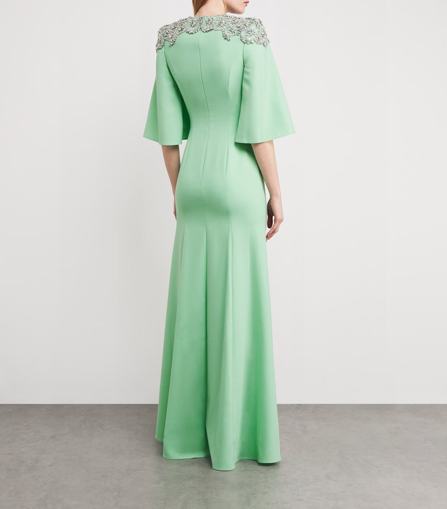 Embellished Daza Maxi Dress 1024 SPRING GREEN Image 3