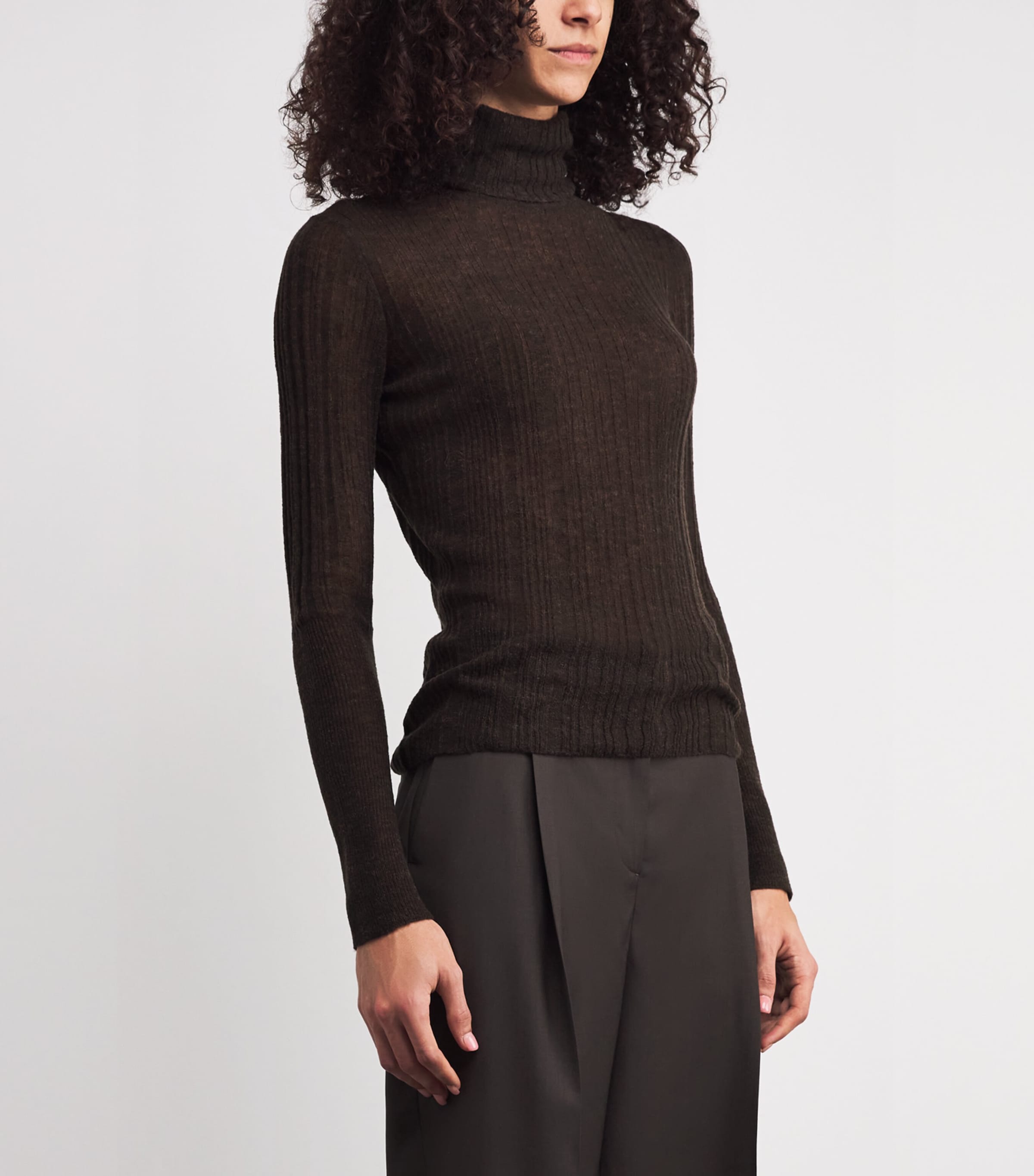 Wool-Blend Molony Rollneck Sweater COCOA Image 3