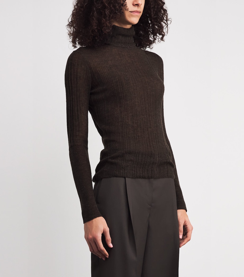Wool-Blend Molony Rollneck Sweater COCOA Image 3
