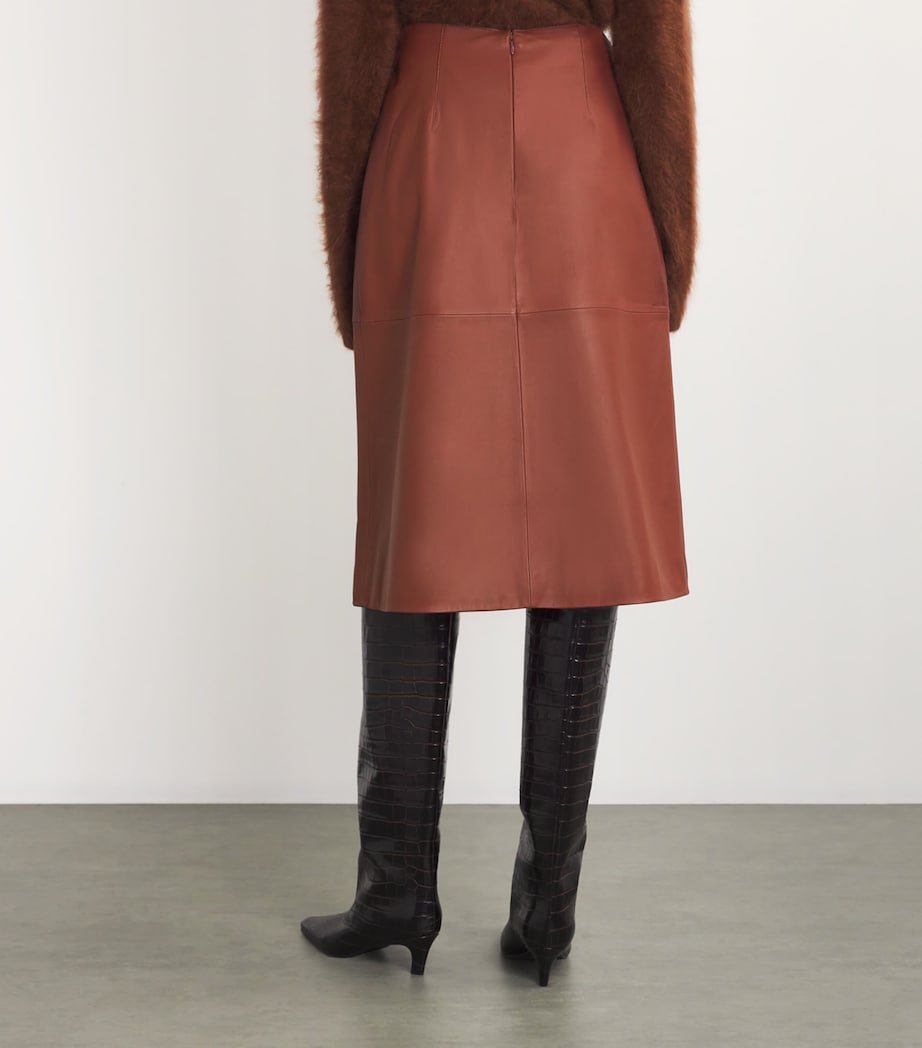 Lambskin Wrap Skirt A6079 Image 4