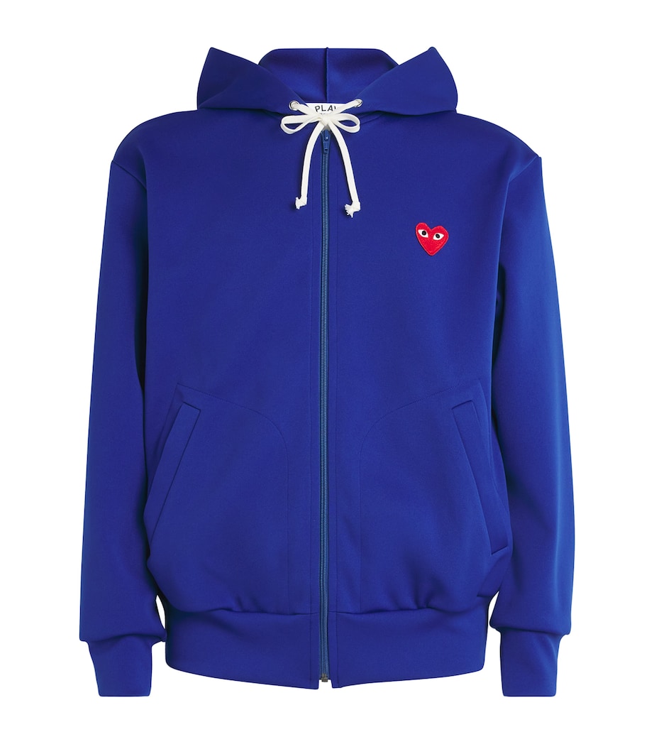 Zip-Up Heart Hoodie NAVY Image 1