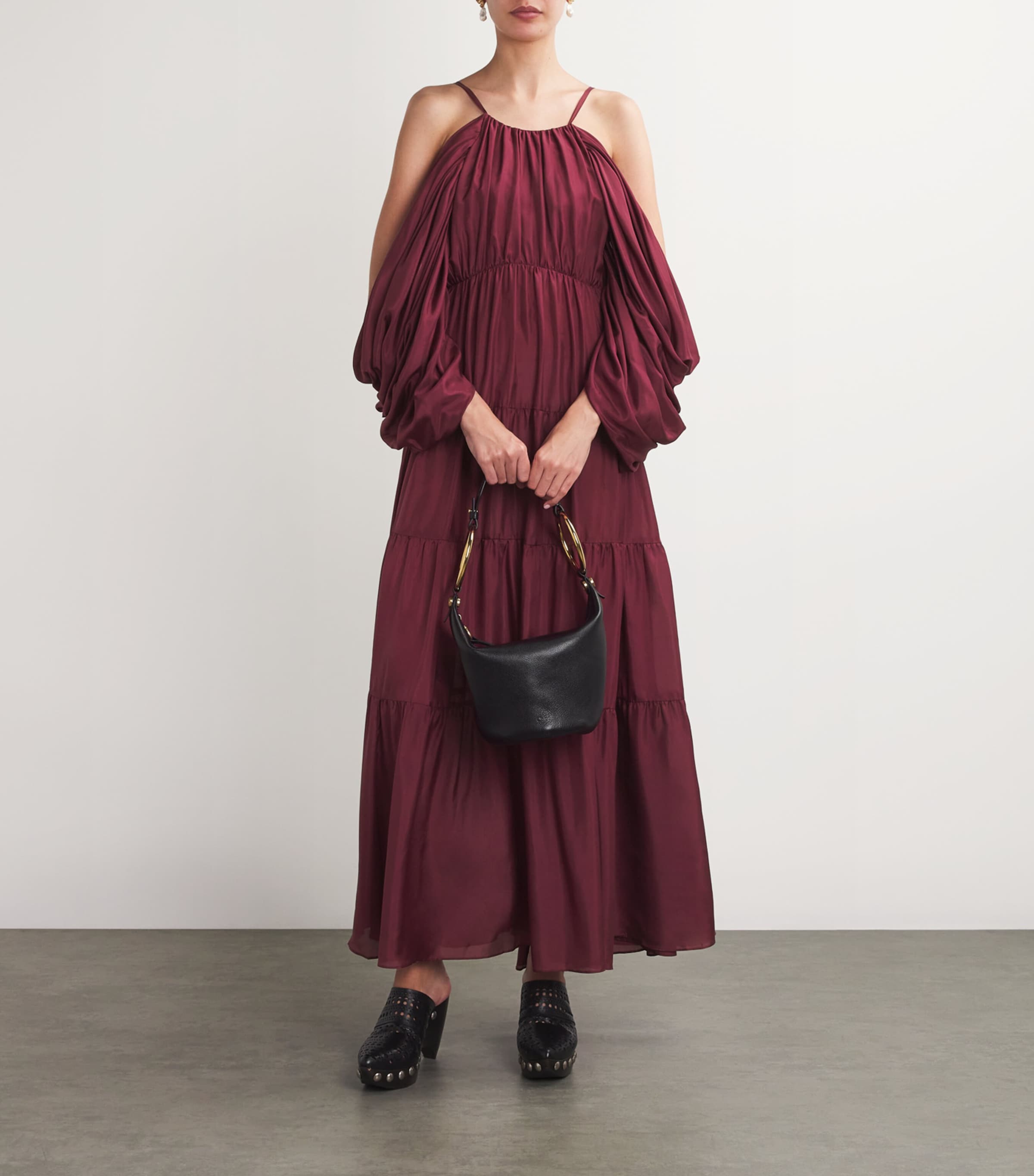 ワンピース ZIMMERMANN TALLOW GATHERED LONG DRESS Zimmermann Silk Gathered Tallow Maxi Dress | Harrods US