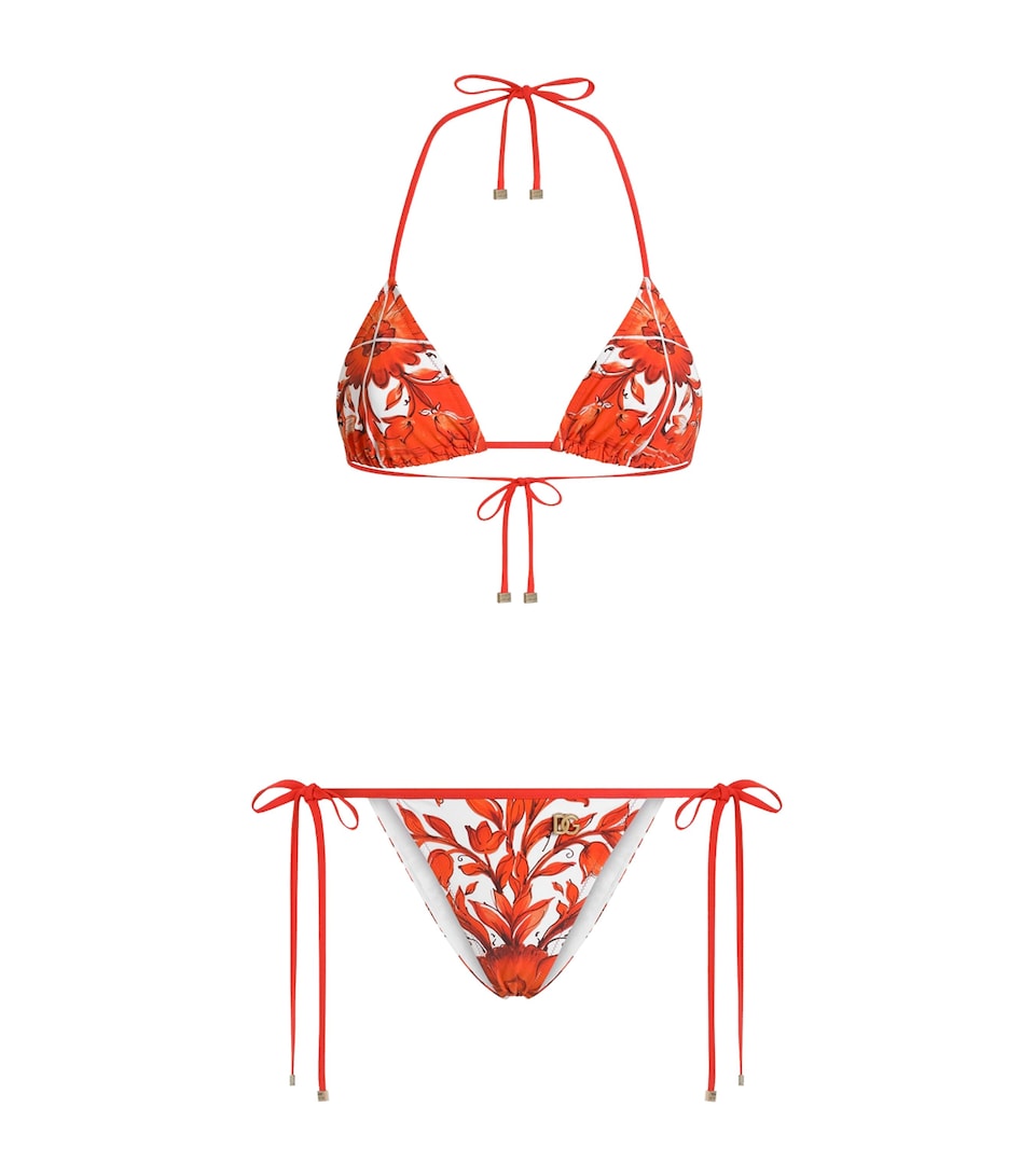 Dolce&Gabbana Majolica Triangle Bikini Maiolica Ora