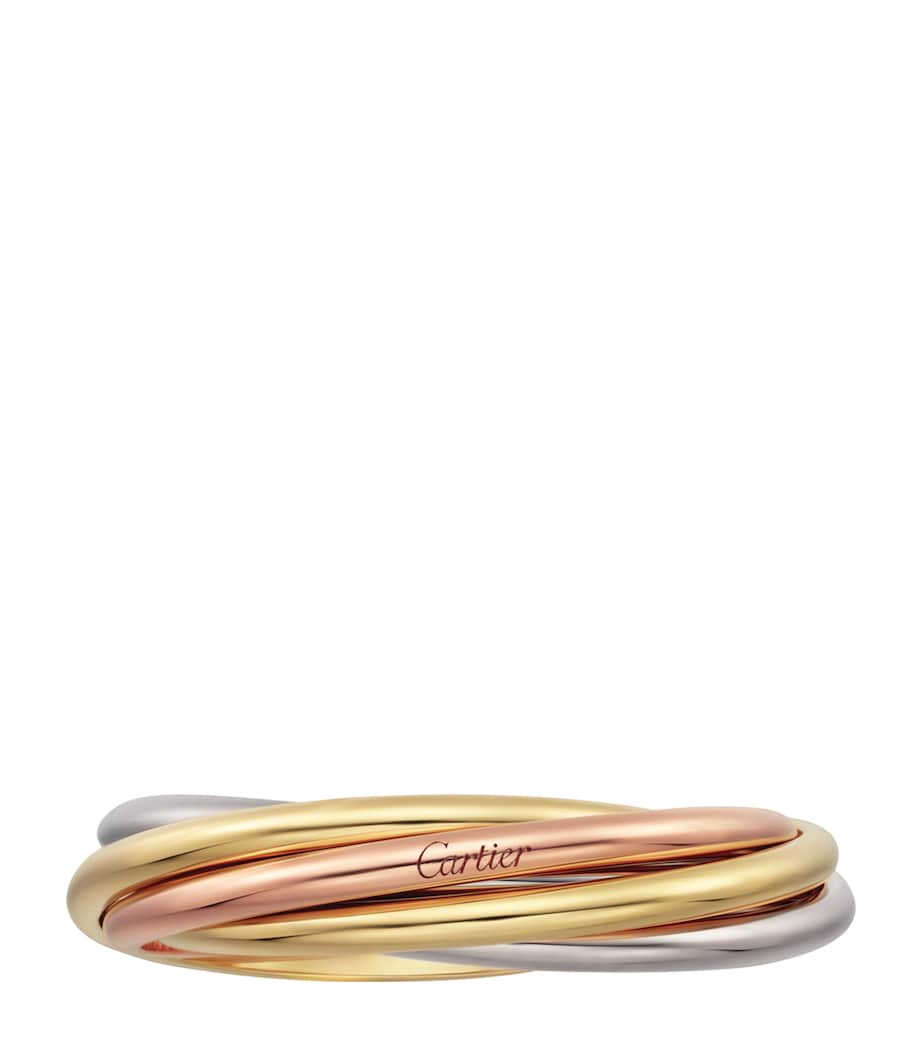 White, Yellow and Rose Gold Trinity Ring MULTI GOLD Image 3