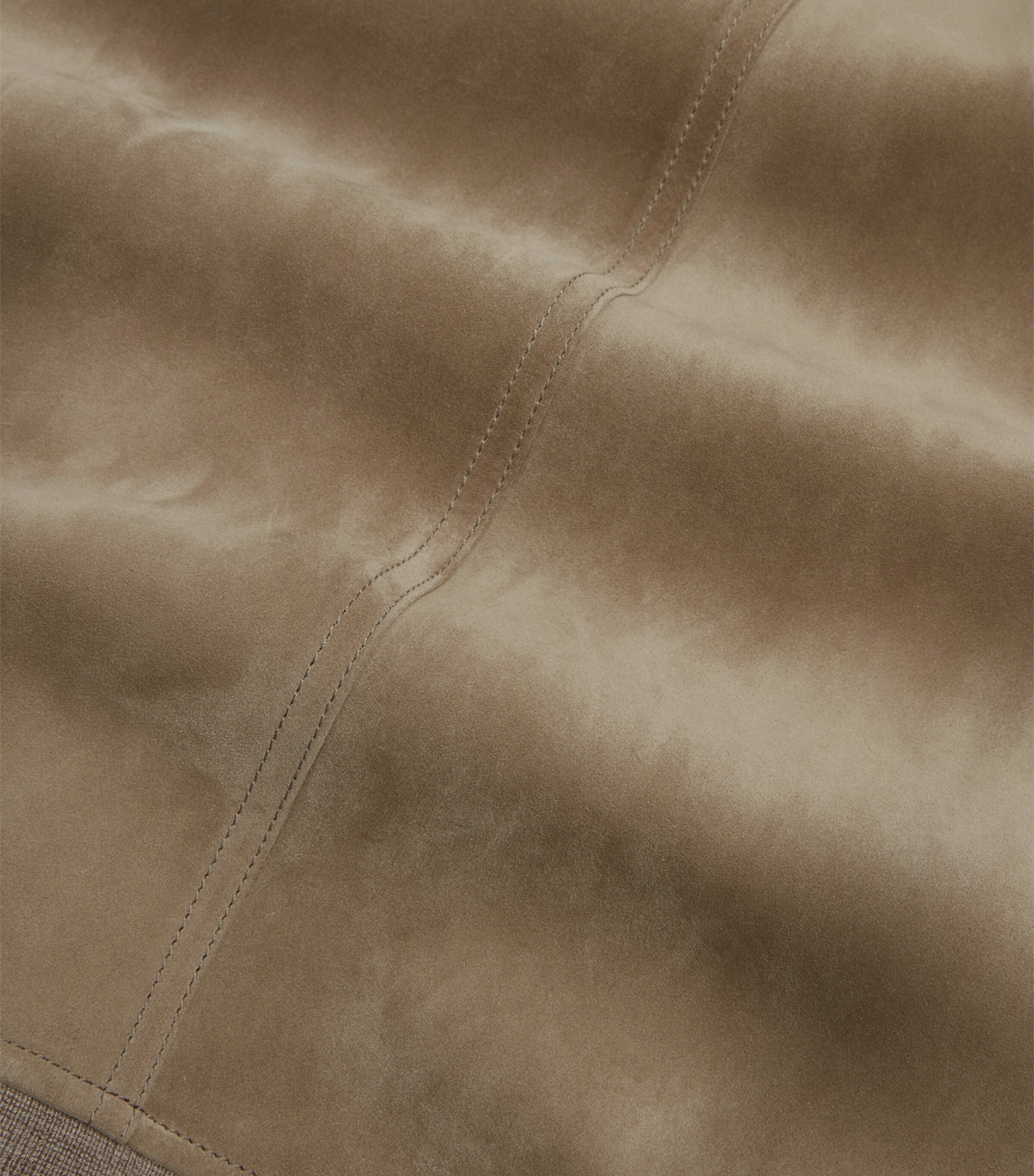 Suede Harrington Jacket 050LIGHT GREY Image 7