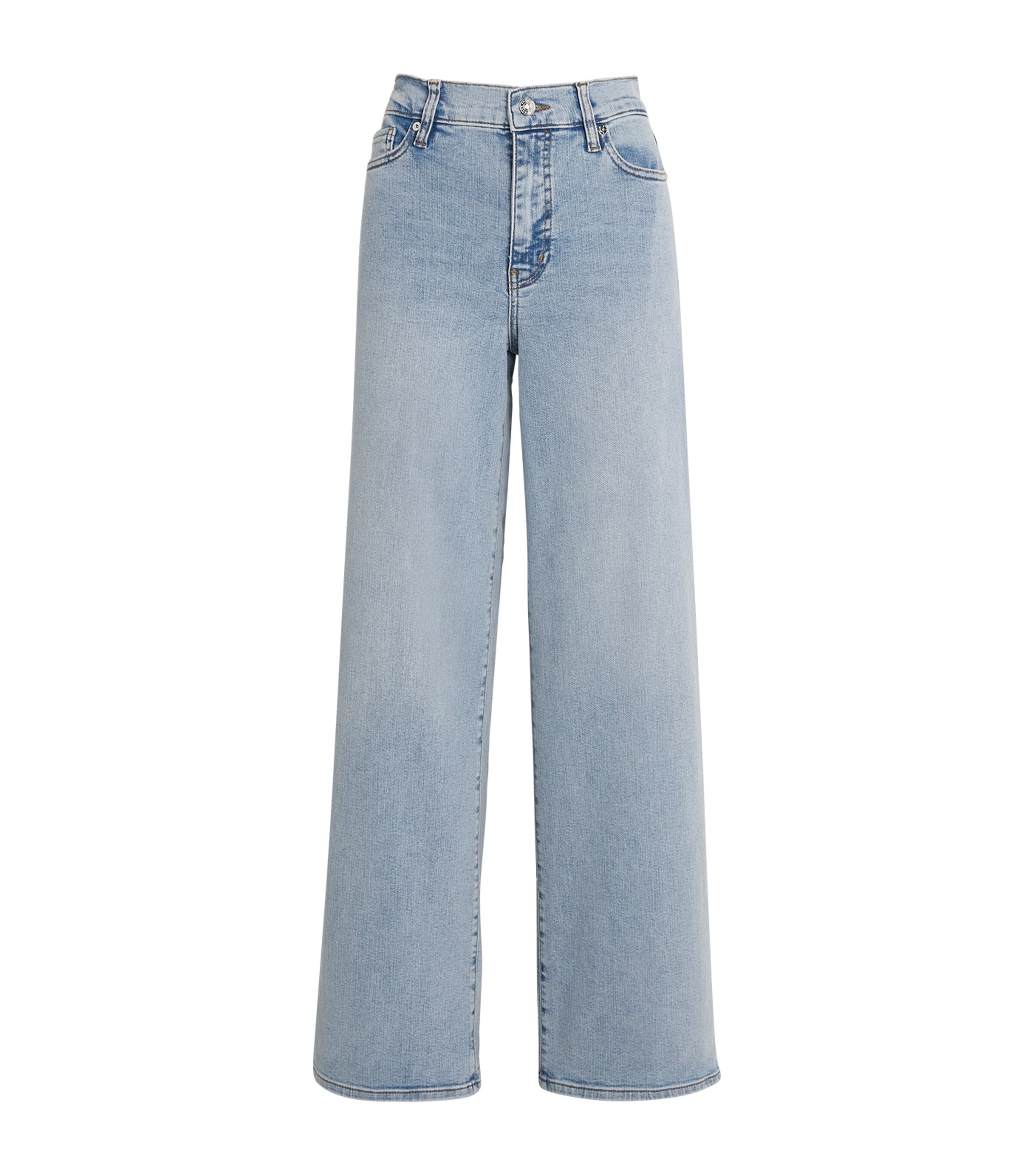Shop Frame Le Slim Palazzo Wide-leg Jeans In Blue