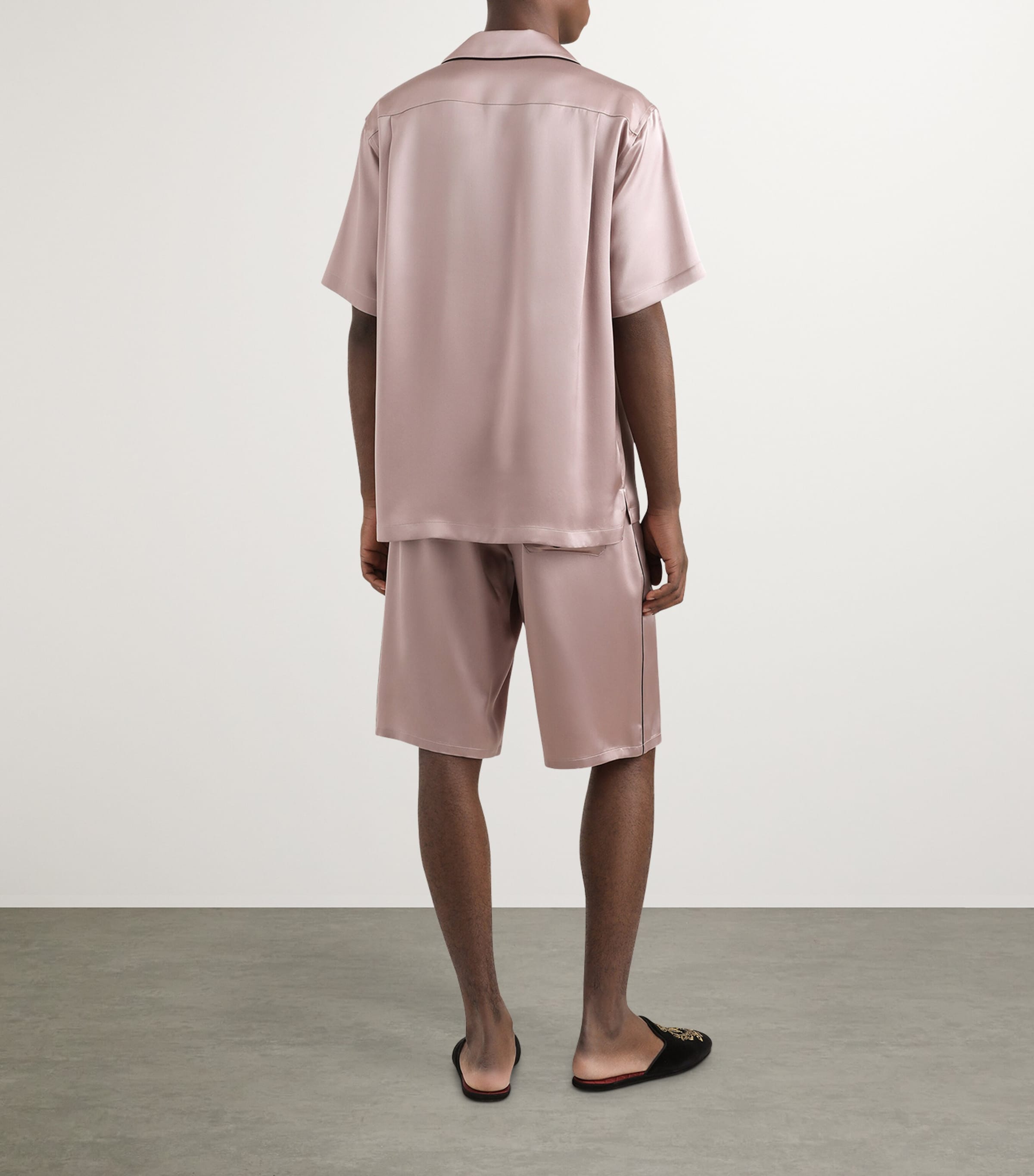 Silk Pyjama Shorts F2815-MALLOW Image 5