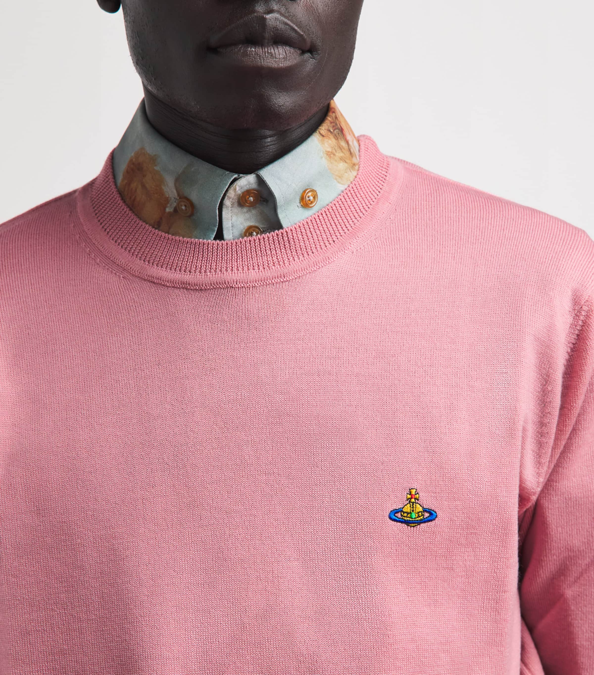 Vivienne Westwood Mens Wool Alex Sweater Rose Image 3