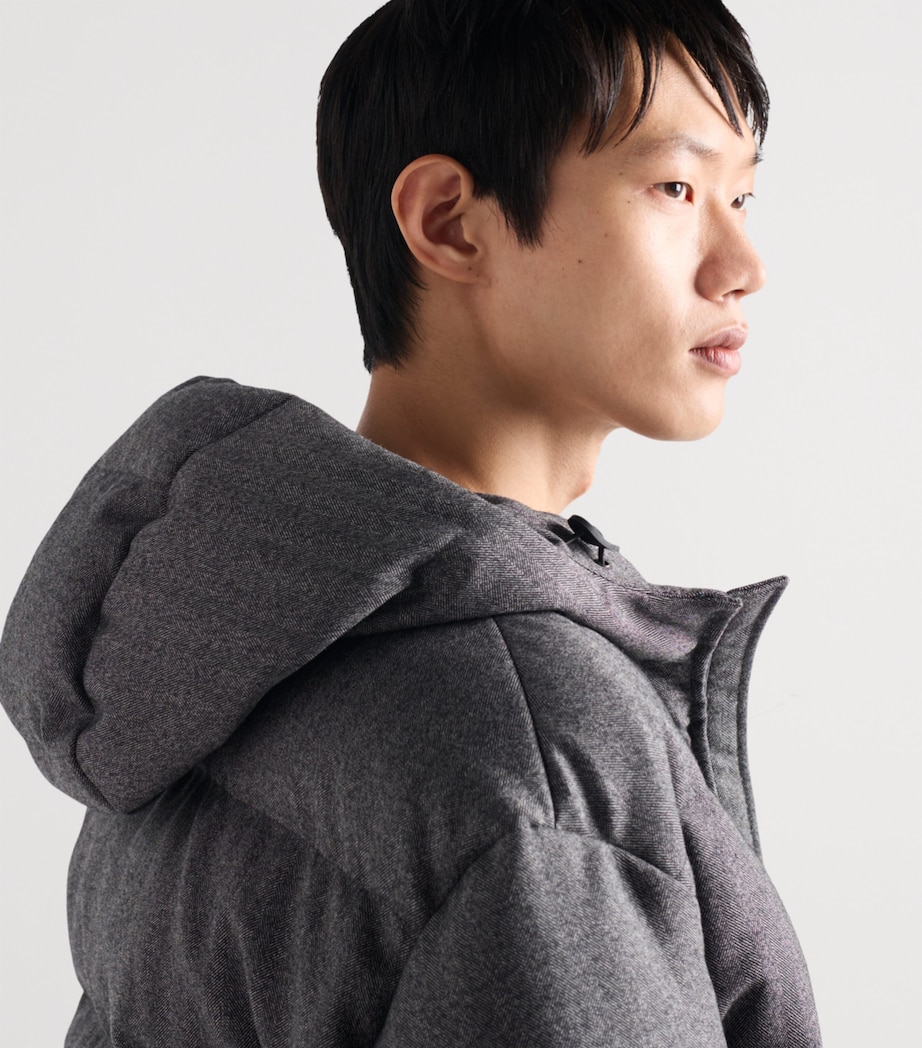 Wool Fleece Puffer Jacket F0031 Image 4