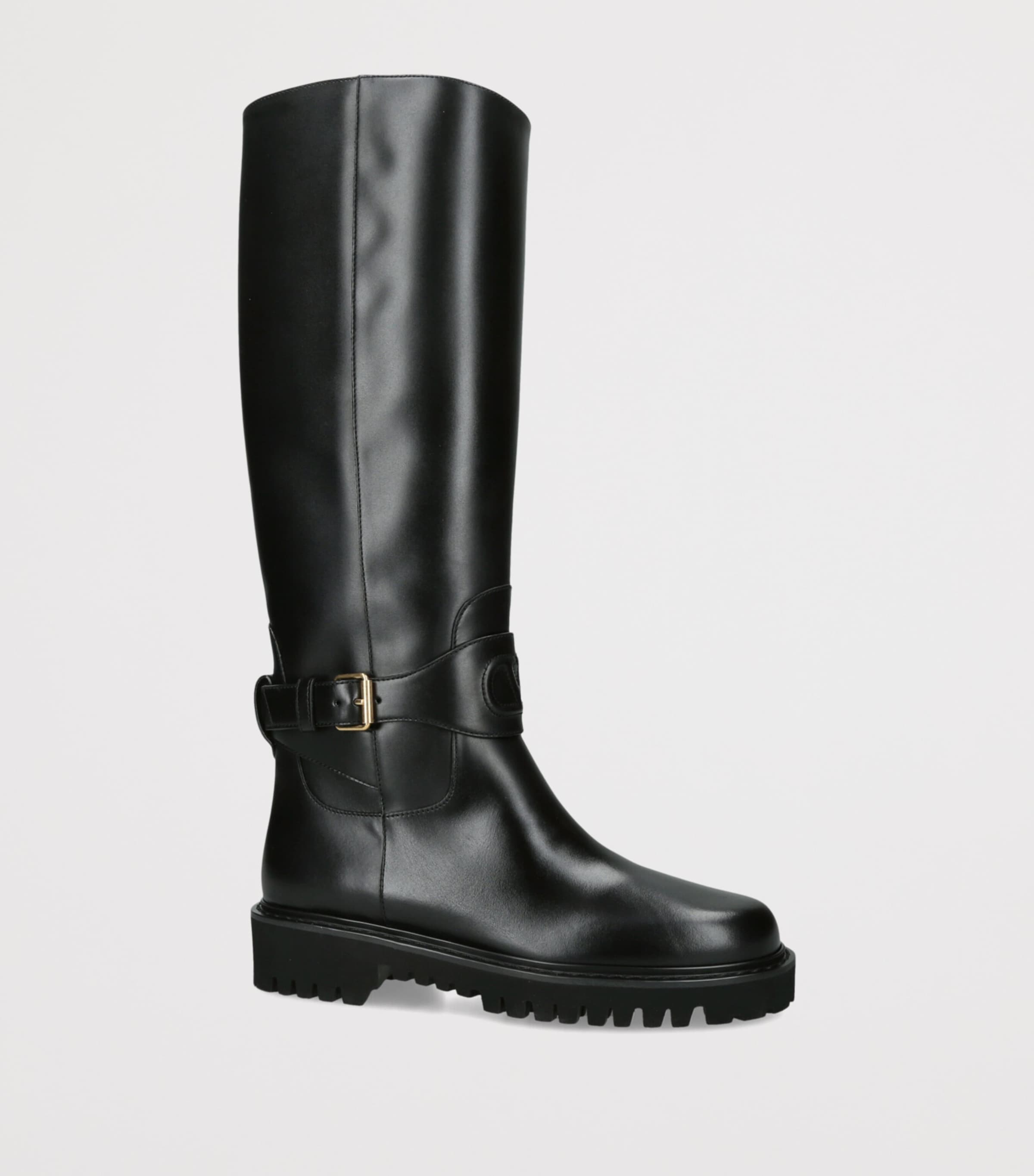 Valentino Garavani Leather Boots 40 Black Image 2
