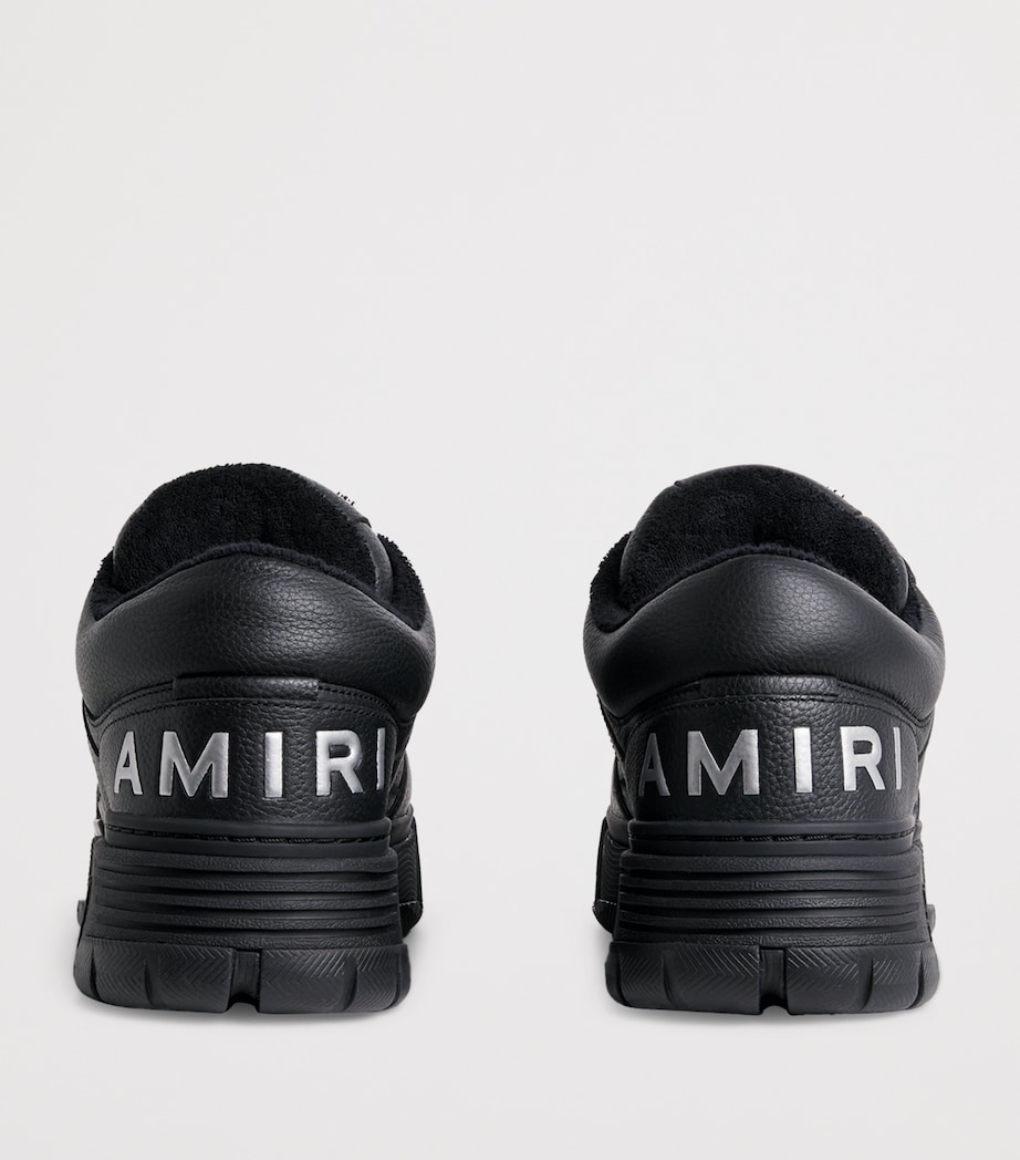 Leather MA-1 Sneakers BLACK Image 4