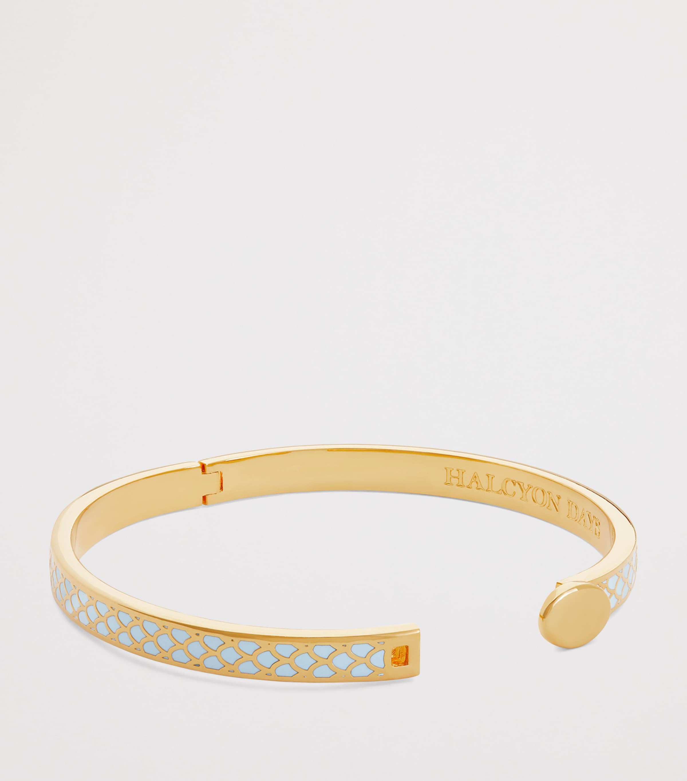 Halcyon Days Gold-Plated Salamander Bangle Forget Me Not/gld Image 3