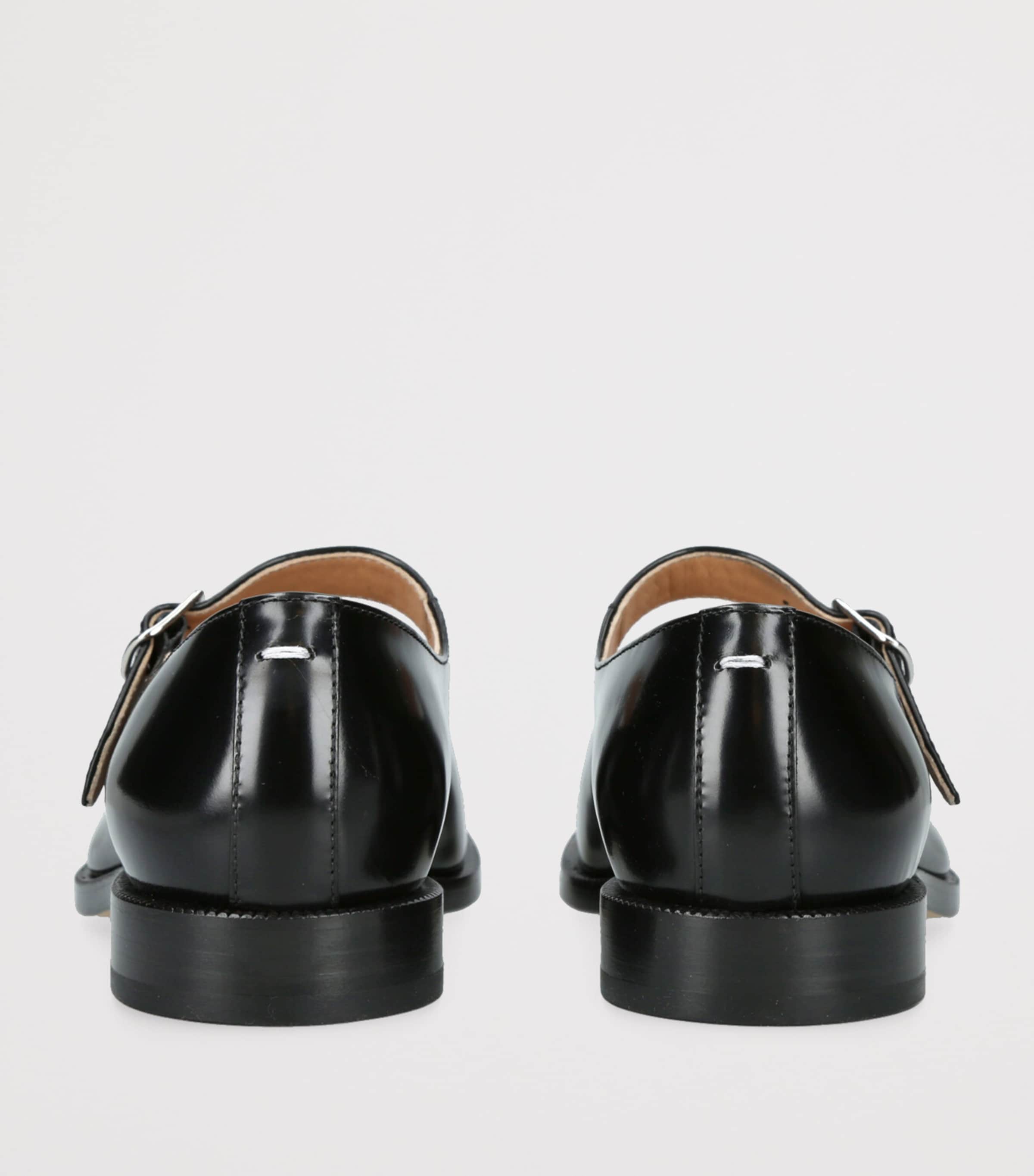 Leather Tabi Mary Jane Shoes BLACK Image 2