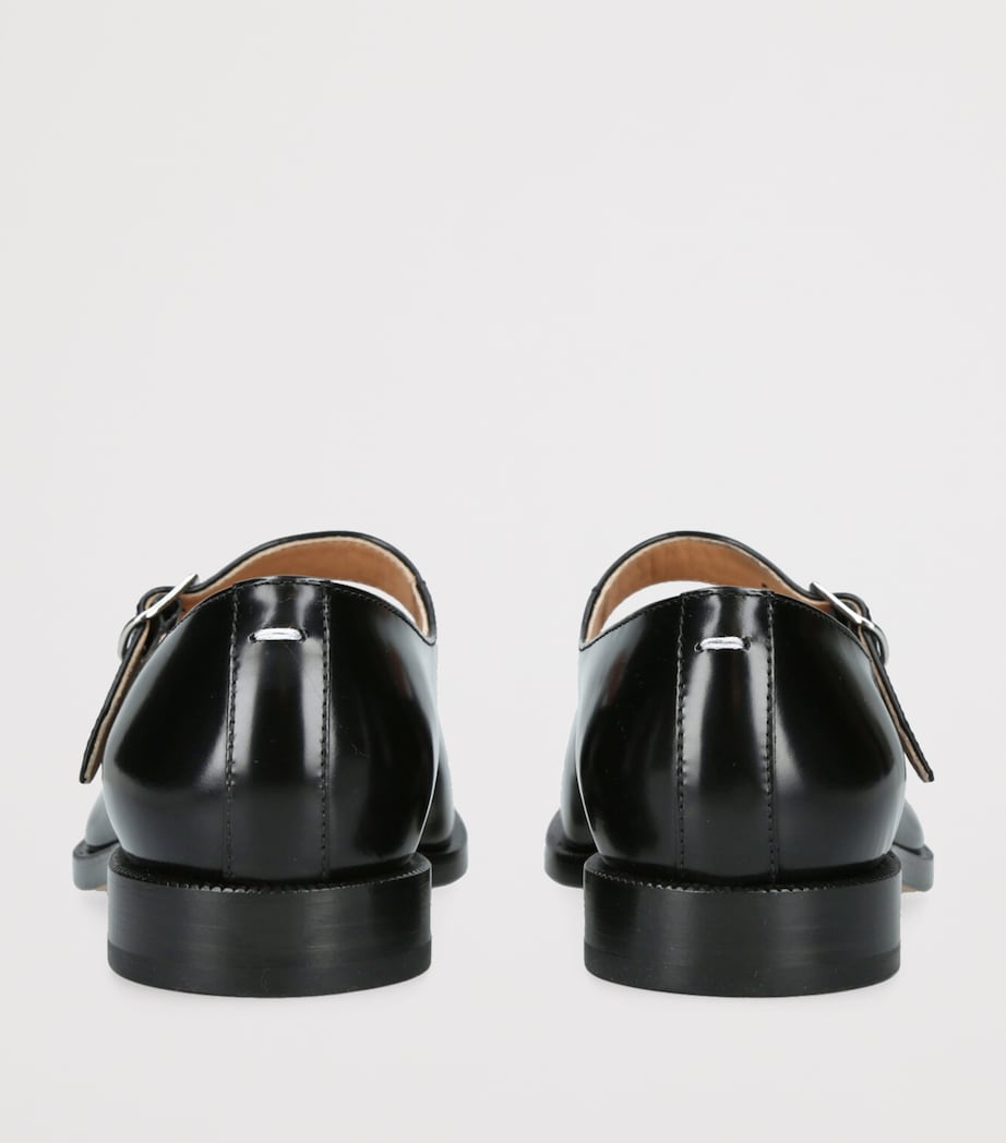 Leather Tabi Mary Jane Shoes BLACK Image 2