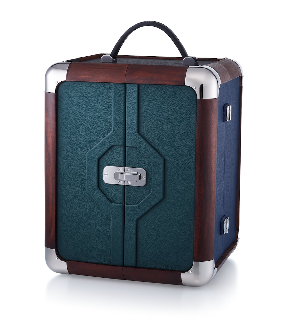 Baccarat Leather-Oak Louxor OctogoneTrunk Clear Image 2