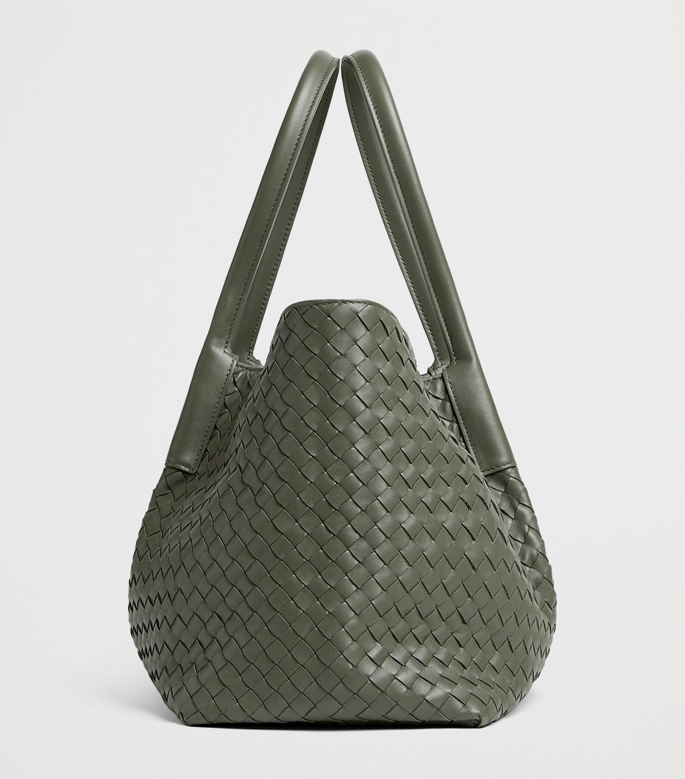 Intrecciato Leather Pinacoteca Tote Bag 3299 Image 4