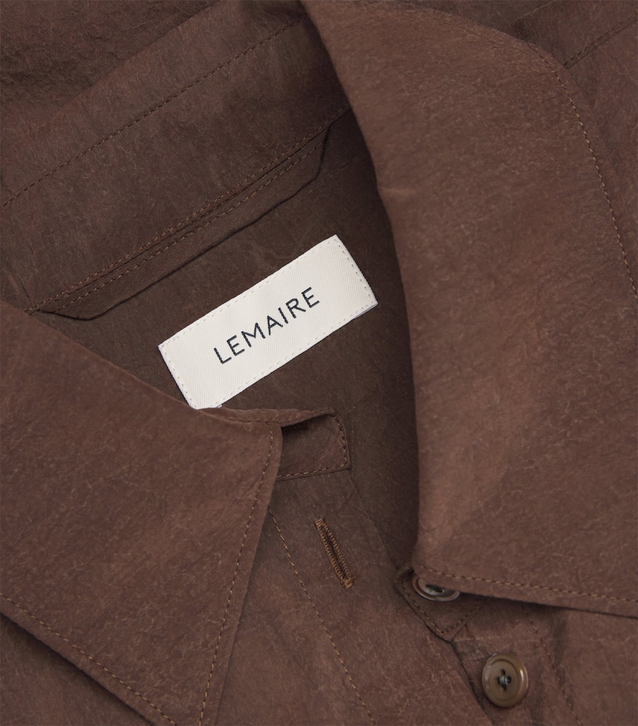 Silk-Blend Twisted Shirt BR402 BRUNETTE Image 5