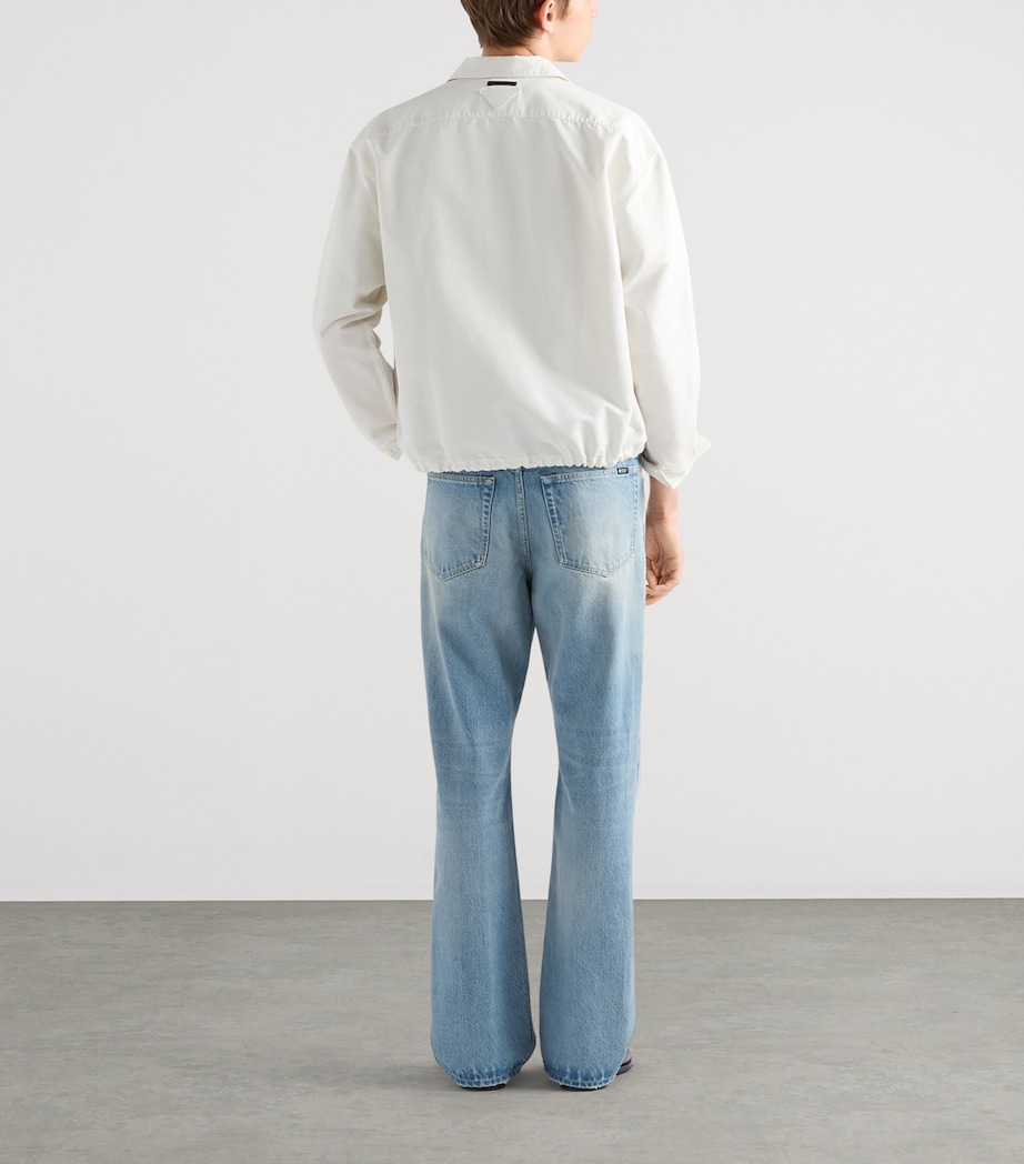 Prada Mens Cotton Blouson Field Jacket Neutral Image 5