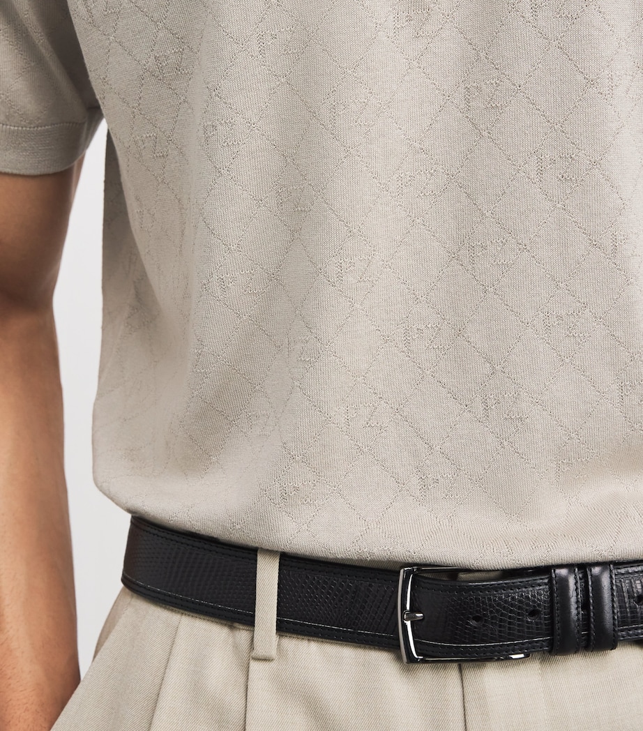 Silk-Cotton Zip Polo Shirt 37 LIGHT BROWN Image 6