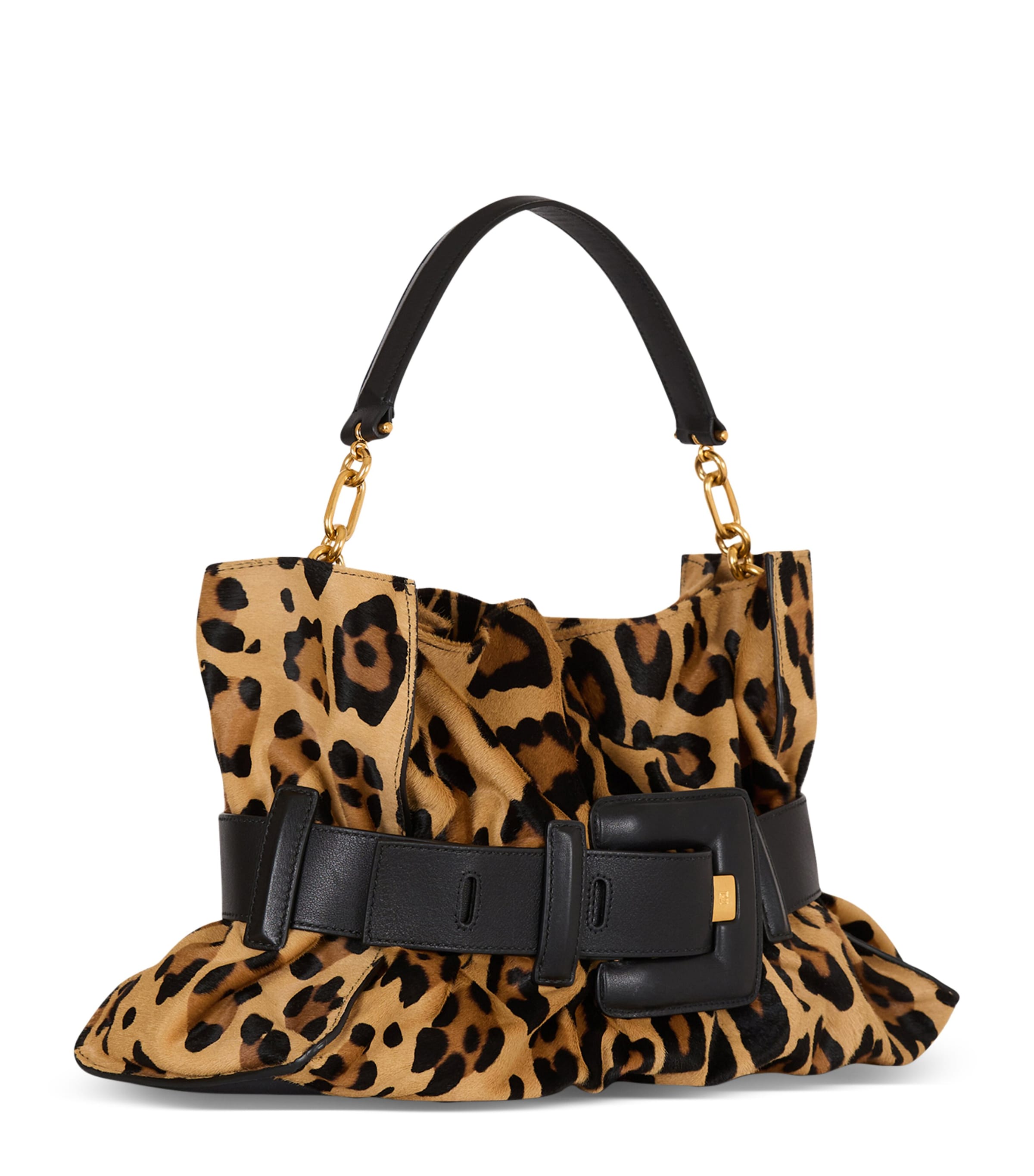 Medium Leopard Anthem Shoulder Bag WKS MULTI/ NOIR Image 1