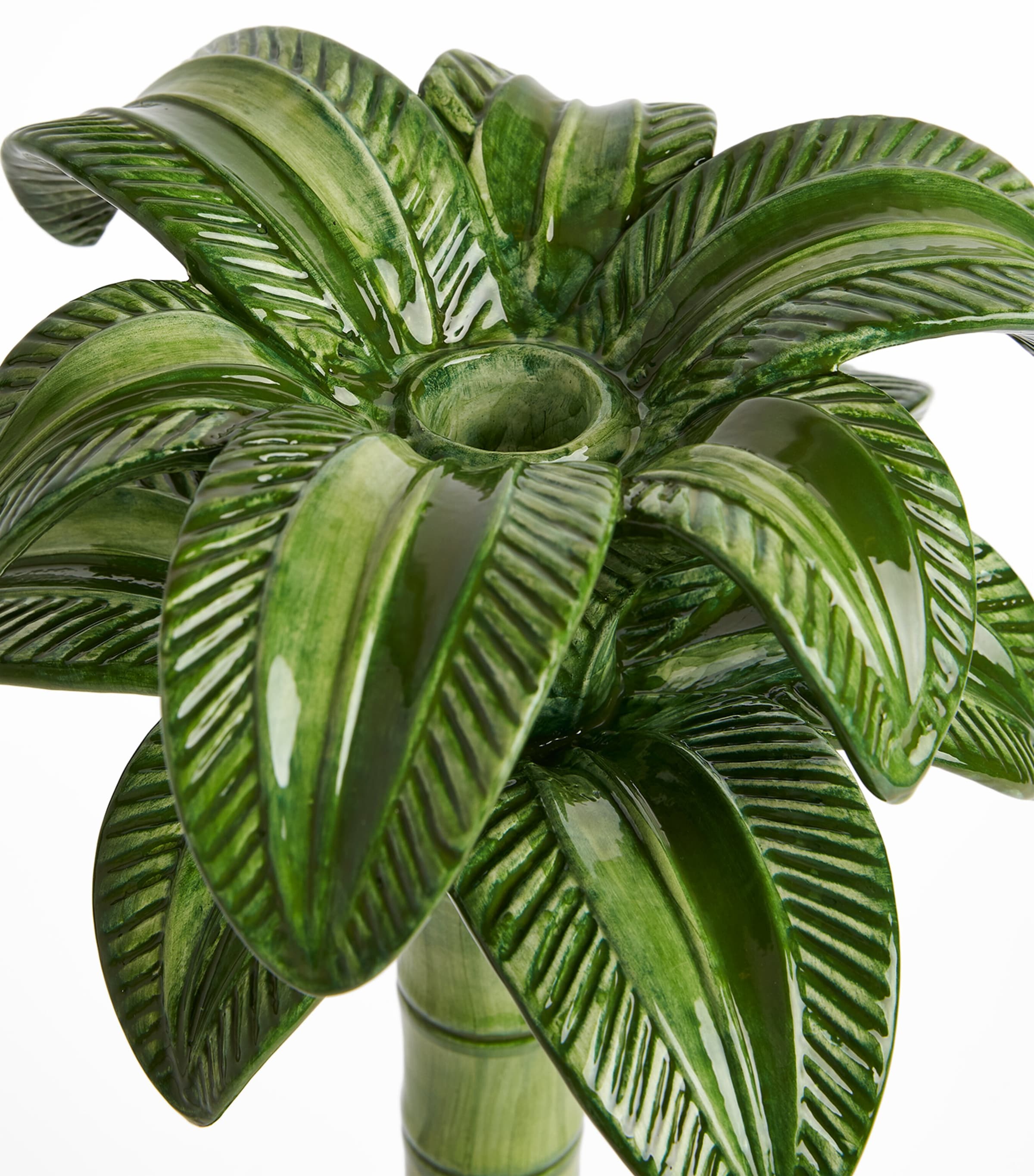 Large Palm Tree Candlestick (35cm) MULTI Image 4