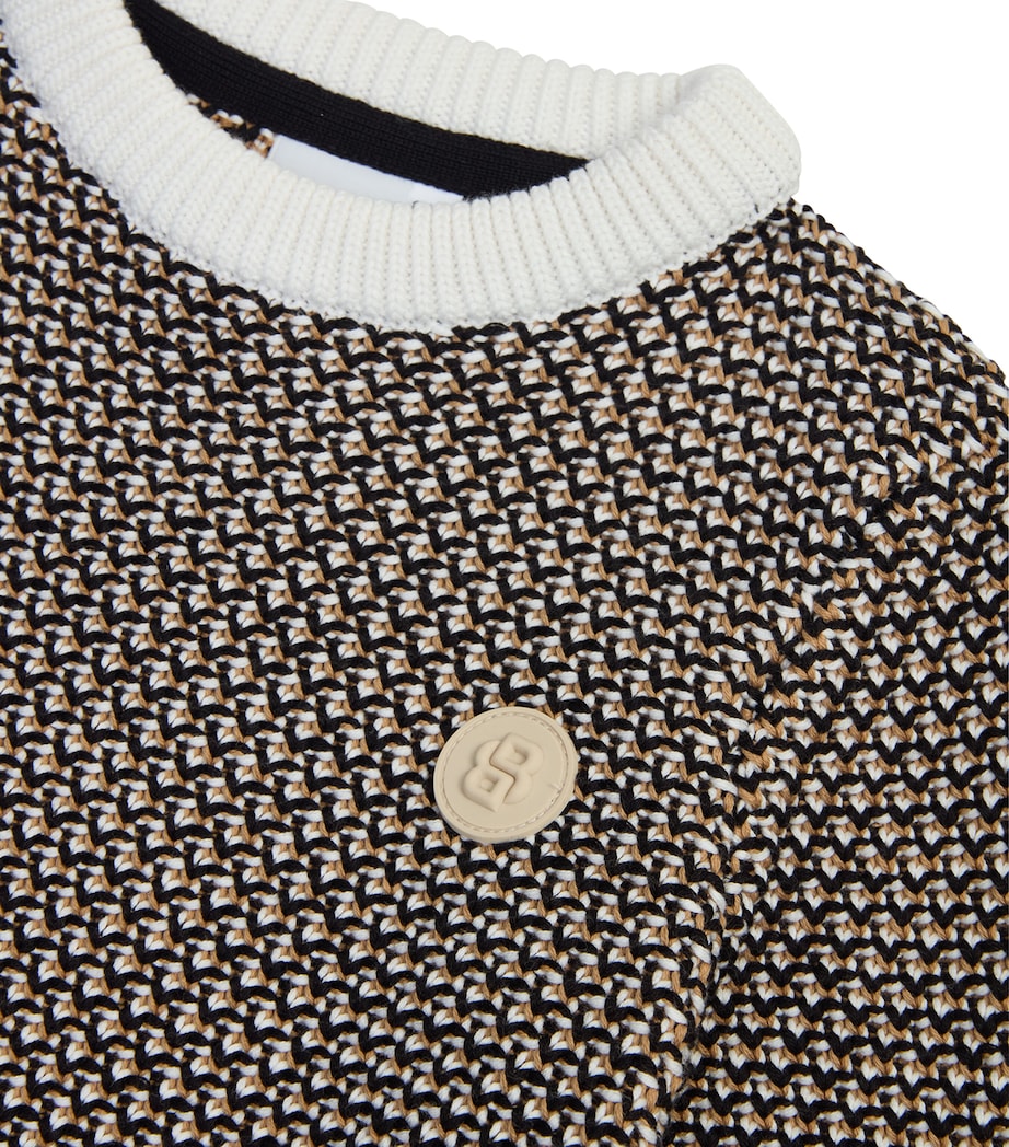 Double Monogram Sweater (4-16 Years) BLACK Image 2