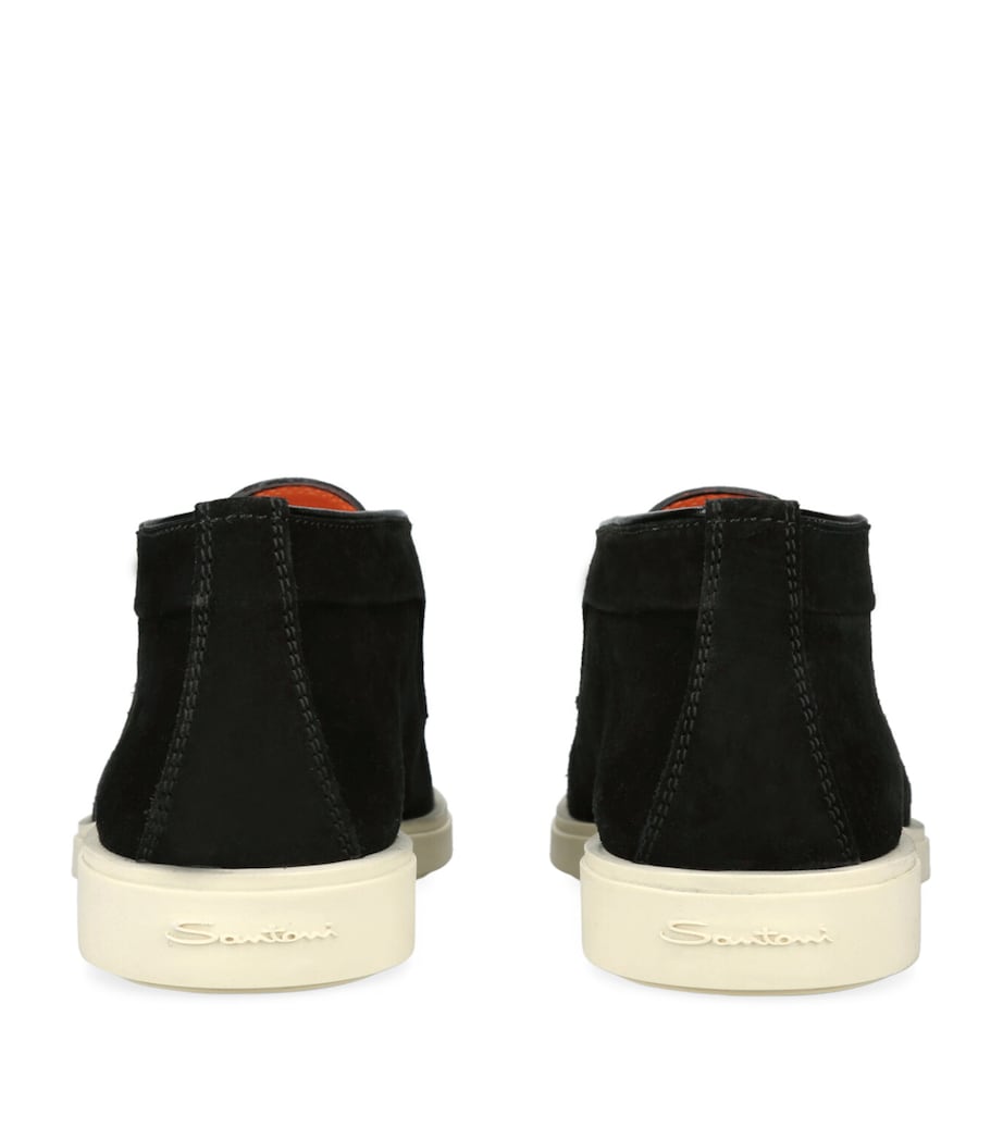 Suede Detroit Desert Boots BLACK Image 2