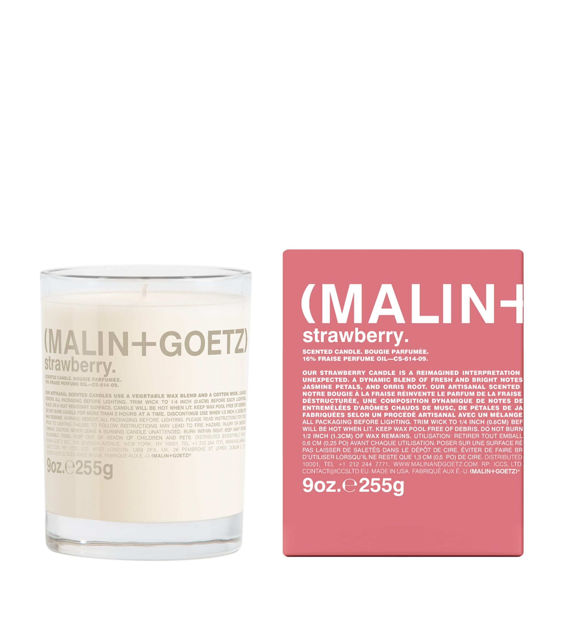 Malin + Goetz Strawberry Candle In White