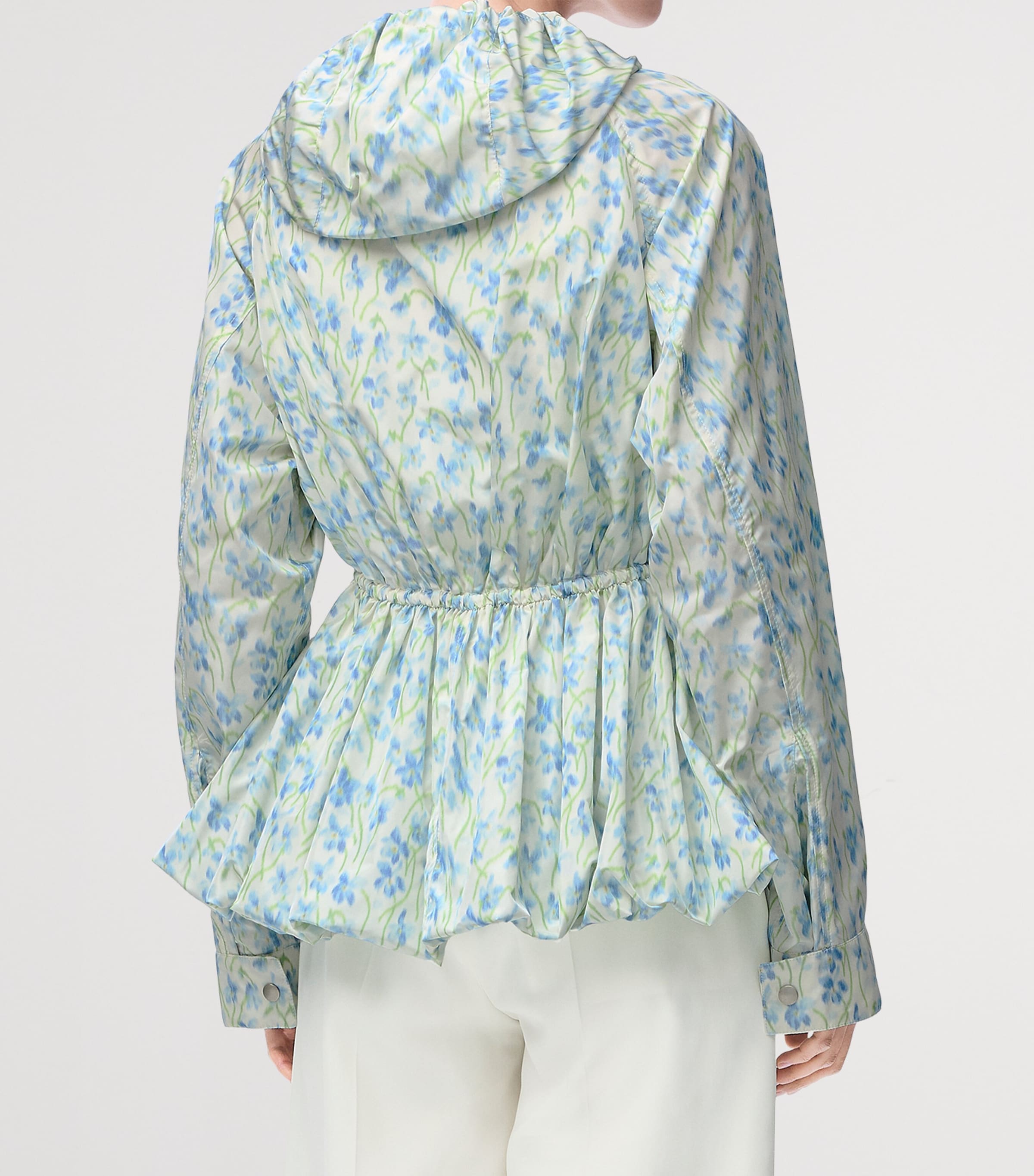 LOEWE White Floral Print Hooded Jacket | Harrods US