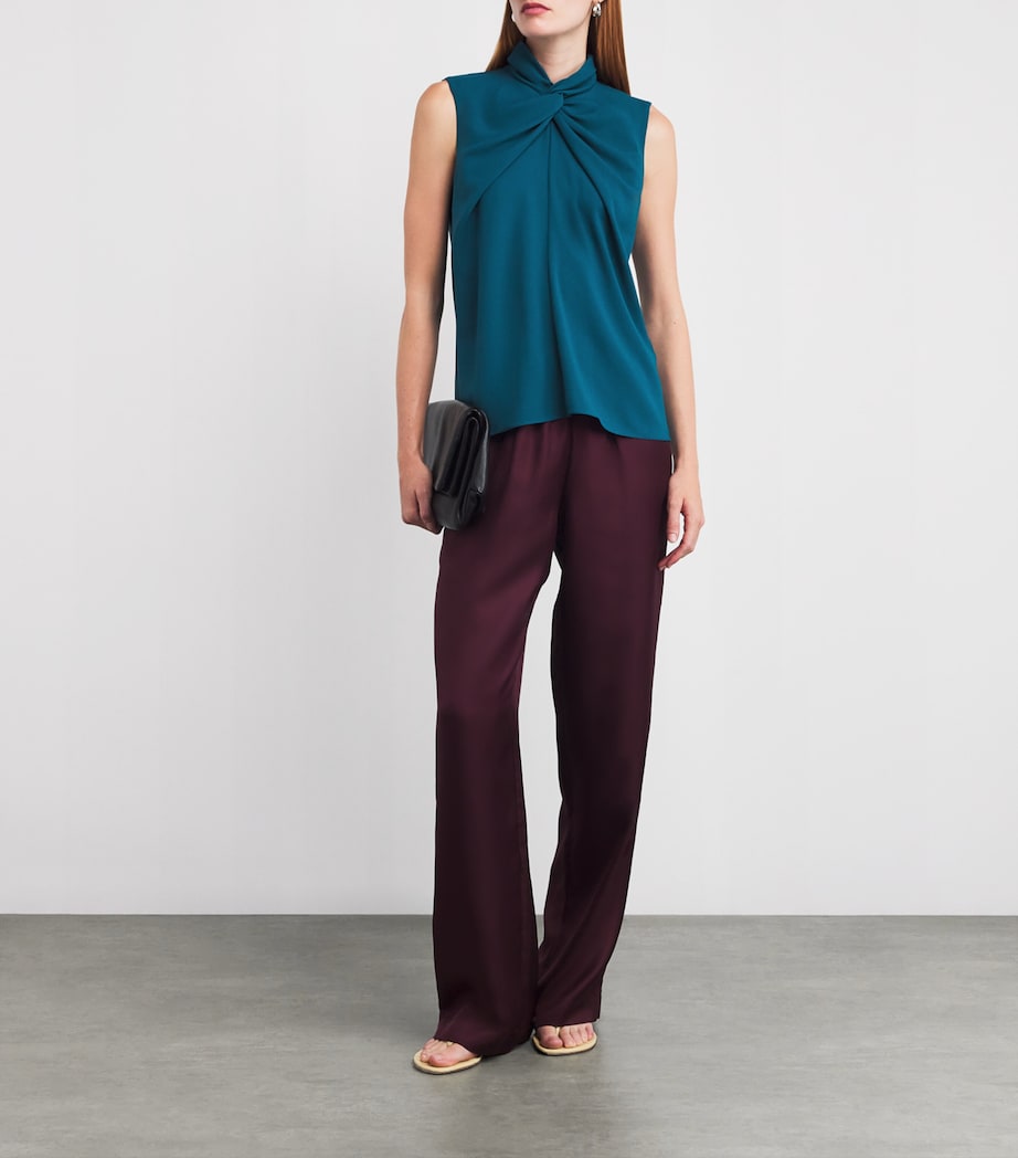 Crepe Ava Top PERSIAN GREEN Image 2