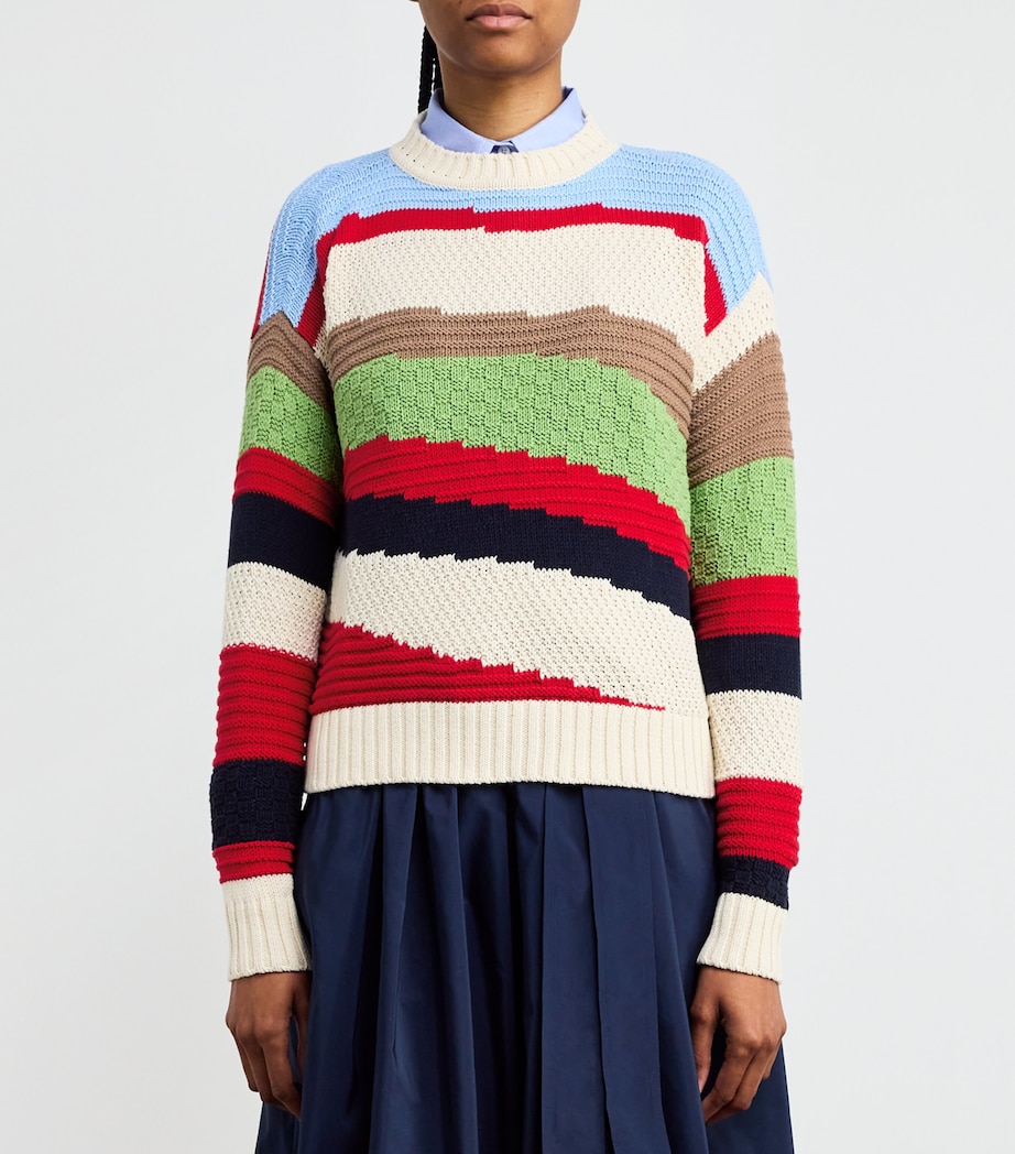 Cotton-Blend Jacquard Sweater MULTICOLOUR Image 3
