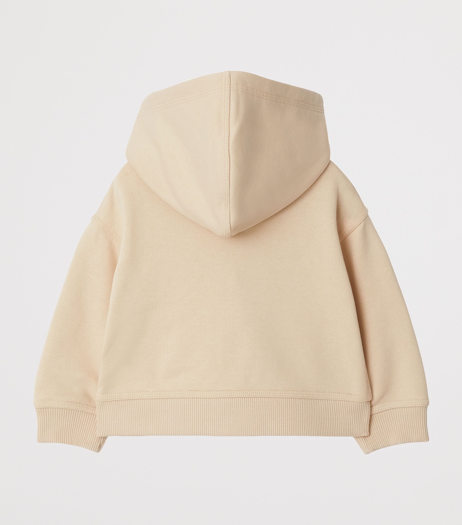 Cotton Check-Patch Hoodie (6-24 Months) CALICO Image 2