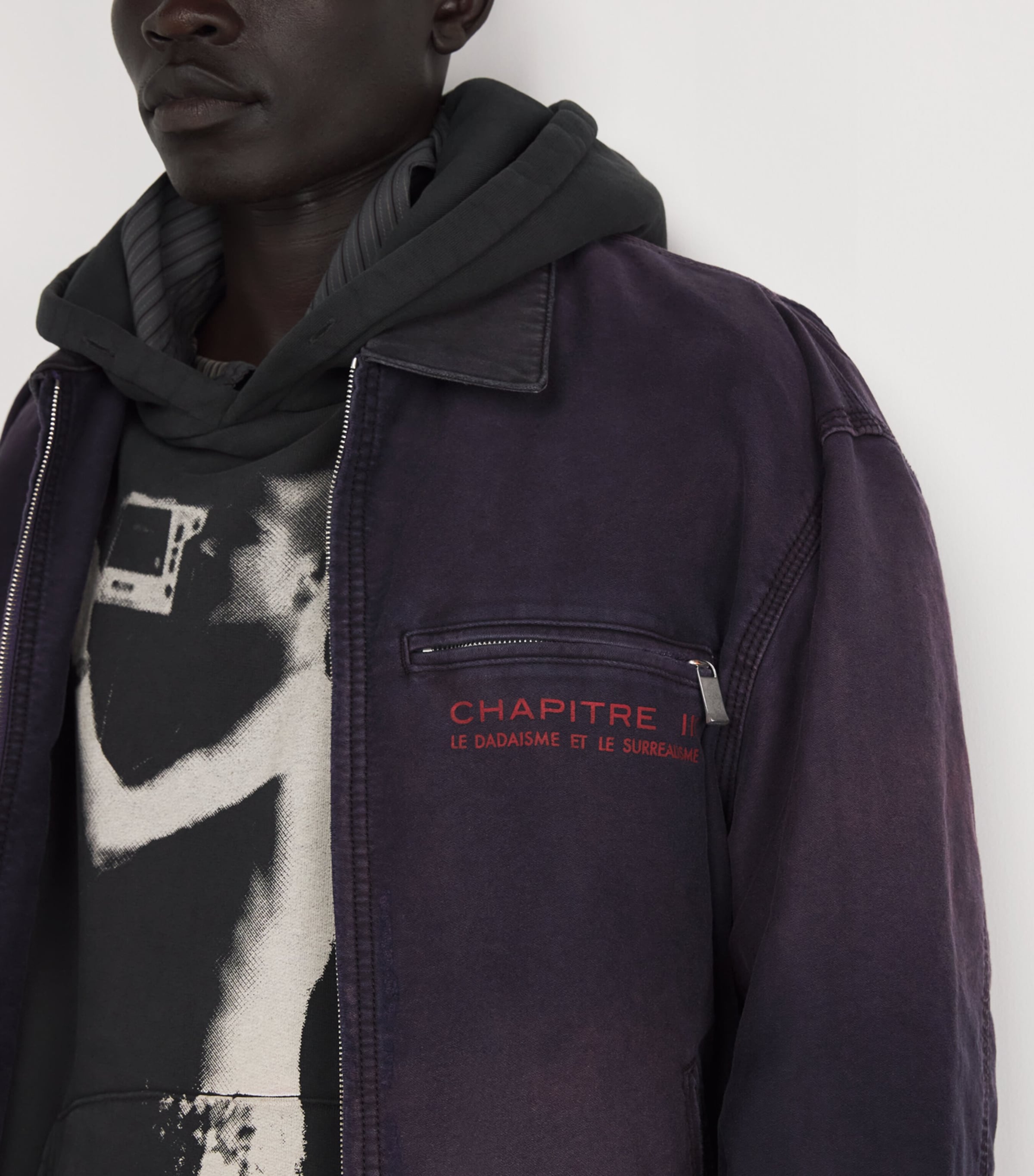 Cotton Moleskin Chapter XII Work Jacket FADED PURPLE Image 6